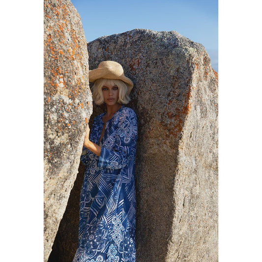 One Season Cruise-Mandala-Cotton-Navy  One Season Pisces Boutique