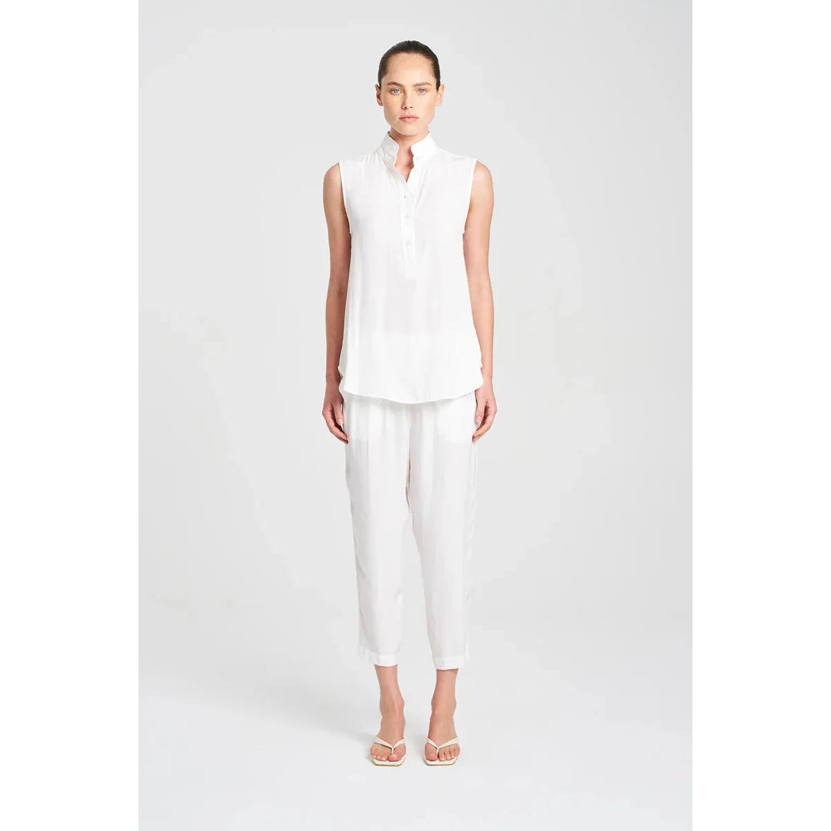 Mela Purdie Tab Slide Tank - White  Mela Purdie Pisces Boutique