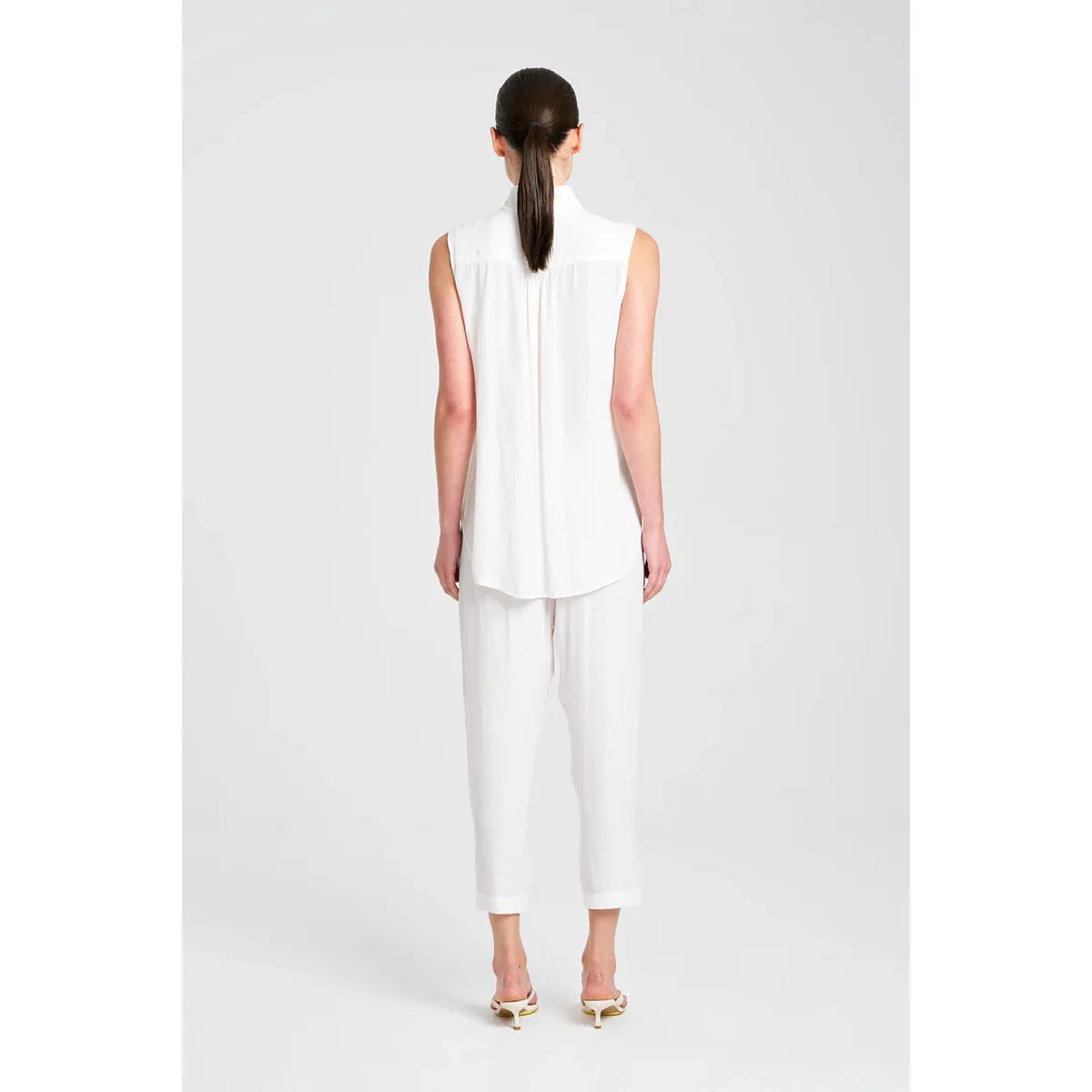 Mela Purdie Tab Slide Tank - White  Mela Purdie Pisces Boutique