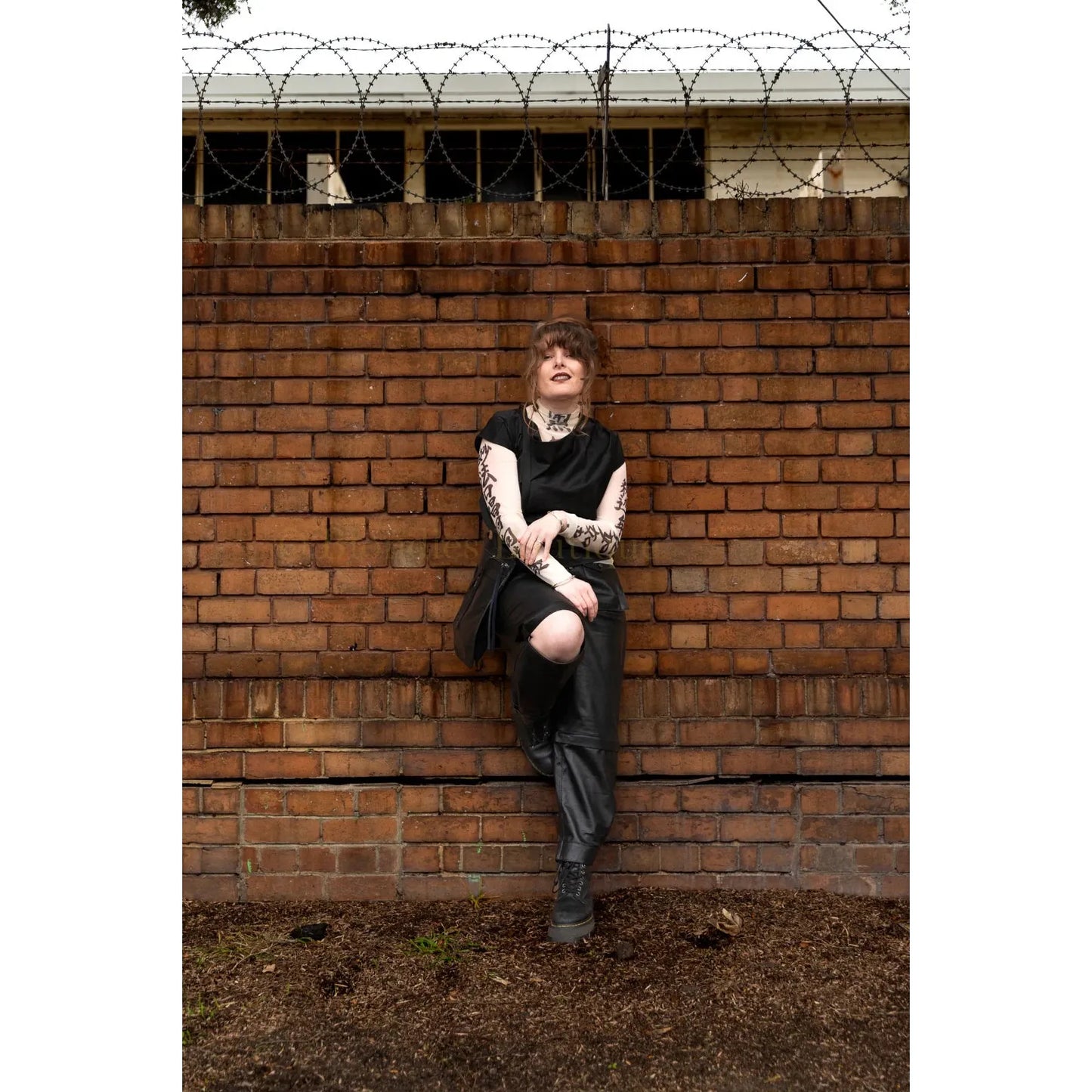 Maud Dainty Trucker Leather - Black Maud Dainty Pisces Boutique