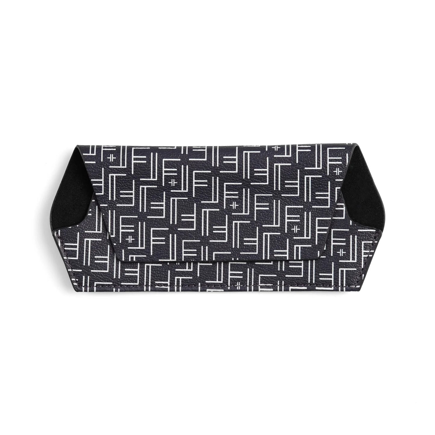 Fox and Leo Glasses Case - Vegan Navy print