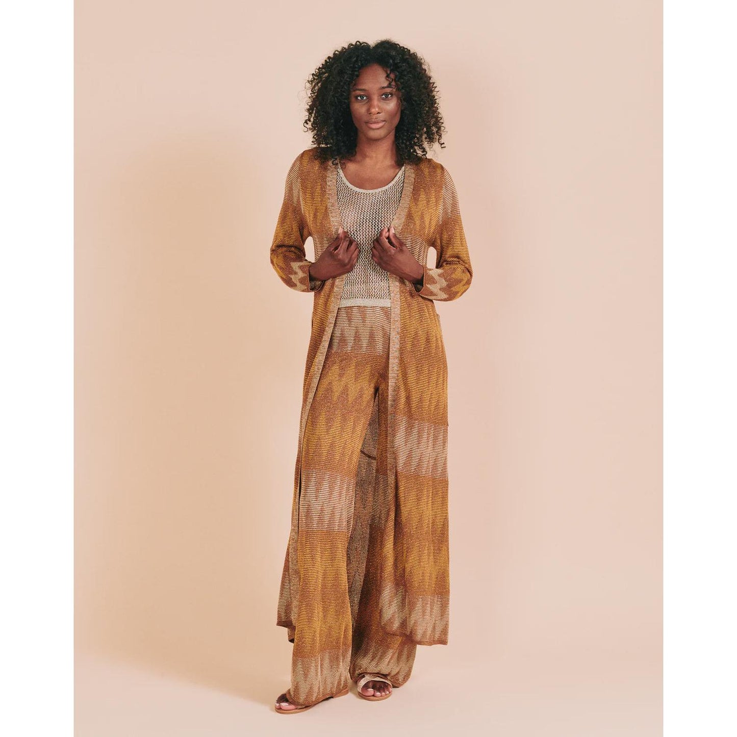 Valerie Khalfon Pury Pant - Gold