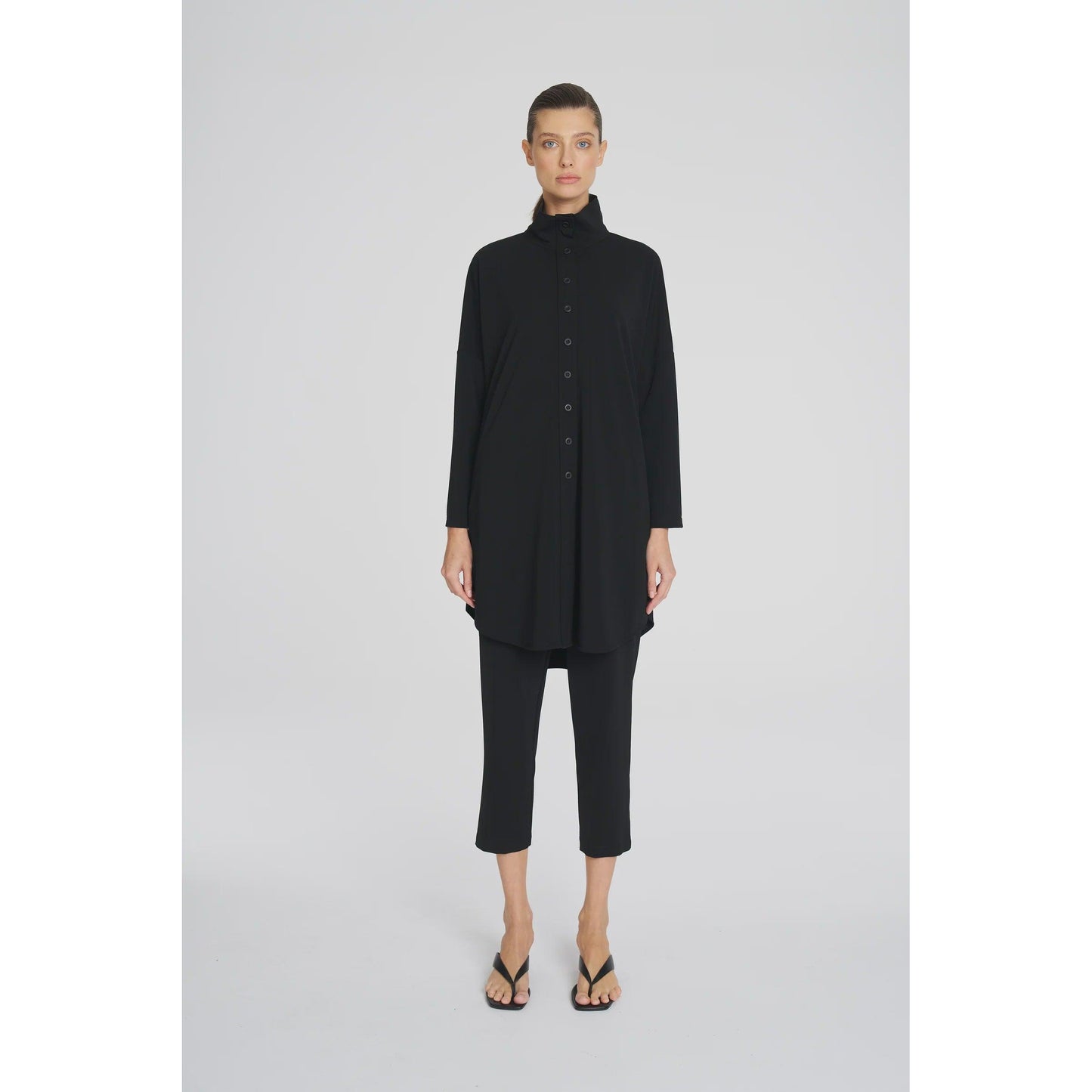 Mela Purdie Tab Funnel Jacket - Black Mela Purdie Pisces Boutique