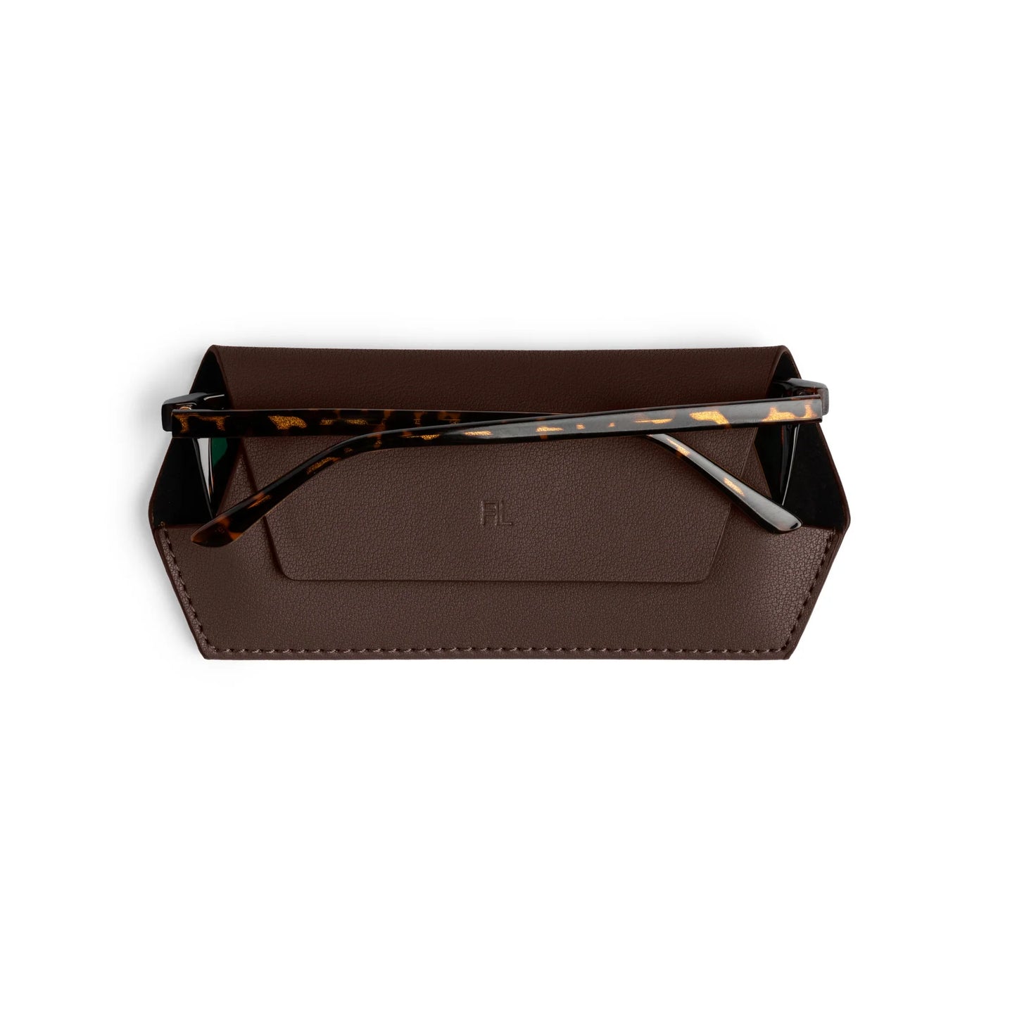 Fox and Leo Glasses Case - Chocolate