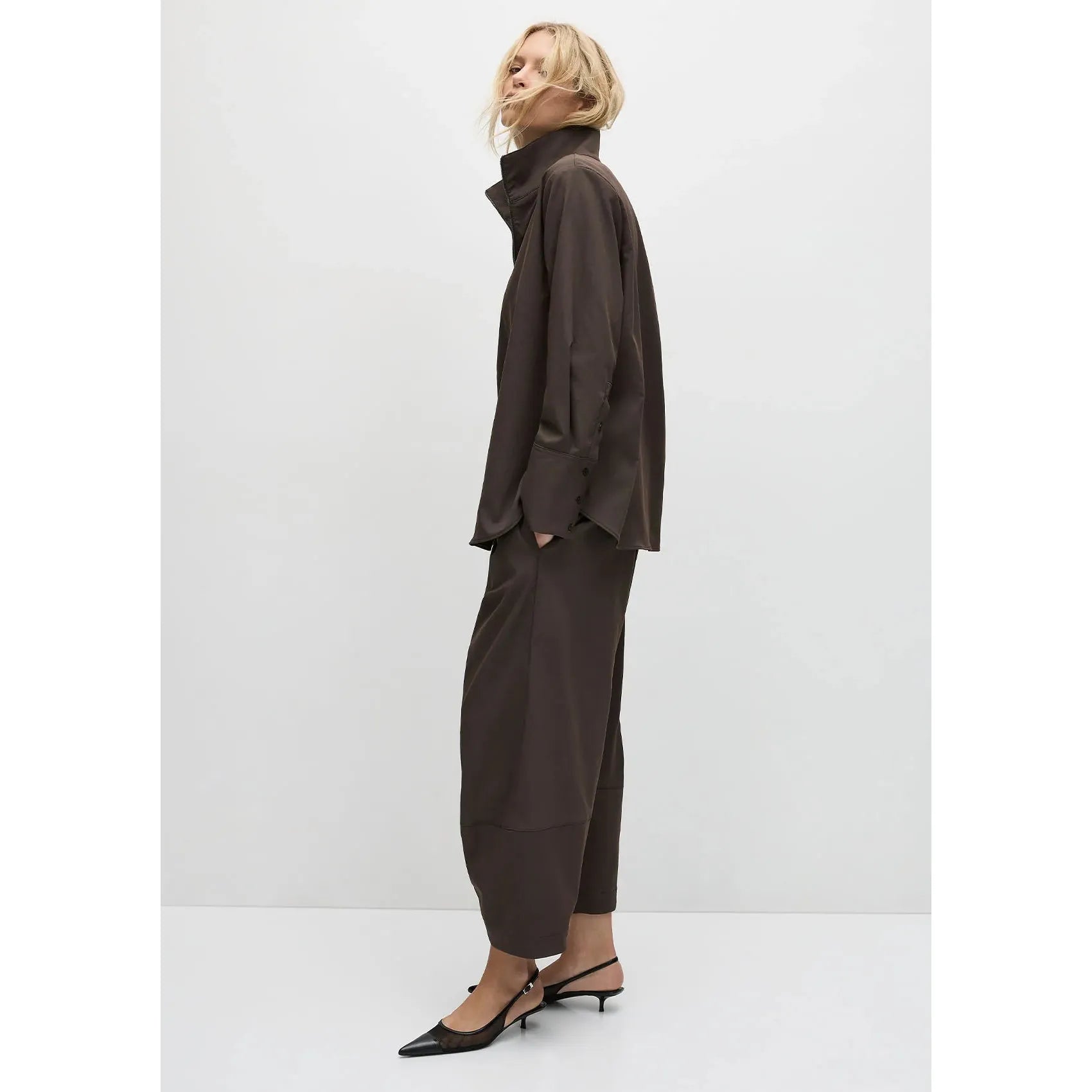 Mela Purdie Cone Pant Gravitene - Leather Twill