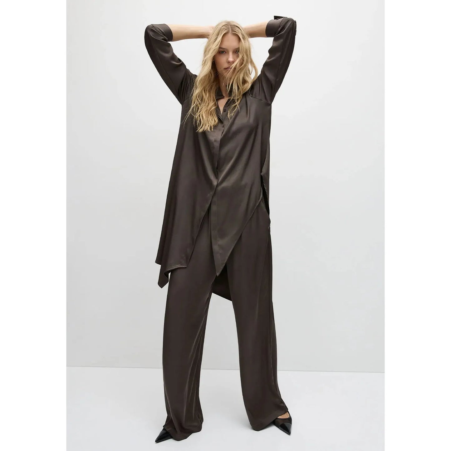 Mela Purdie Maxi pace pant Stretch Gloss - Leather