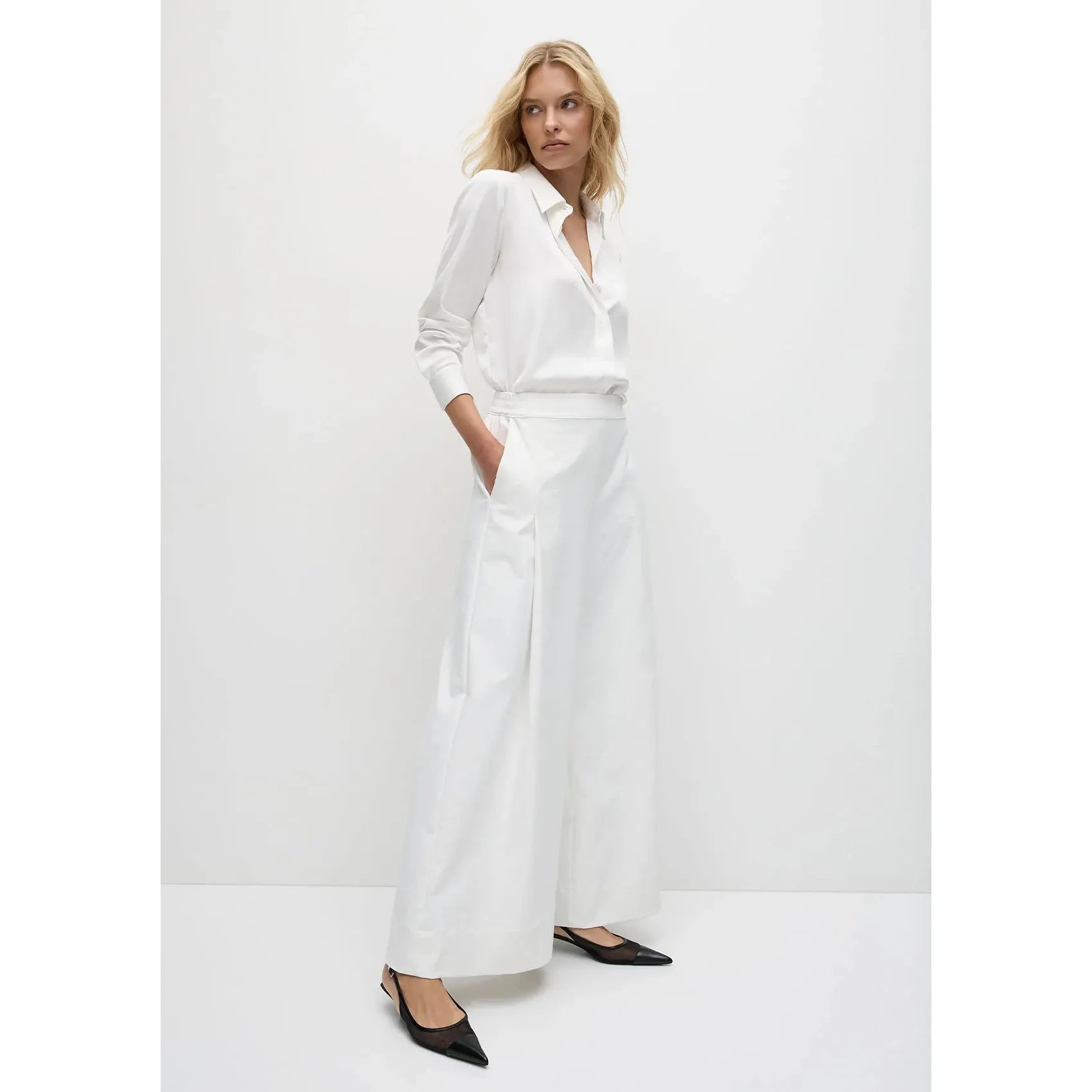 Mela Purdie Soft Shirt Stretch Gloss - Ivory
