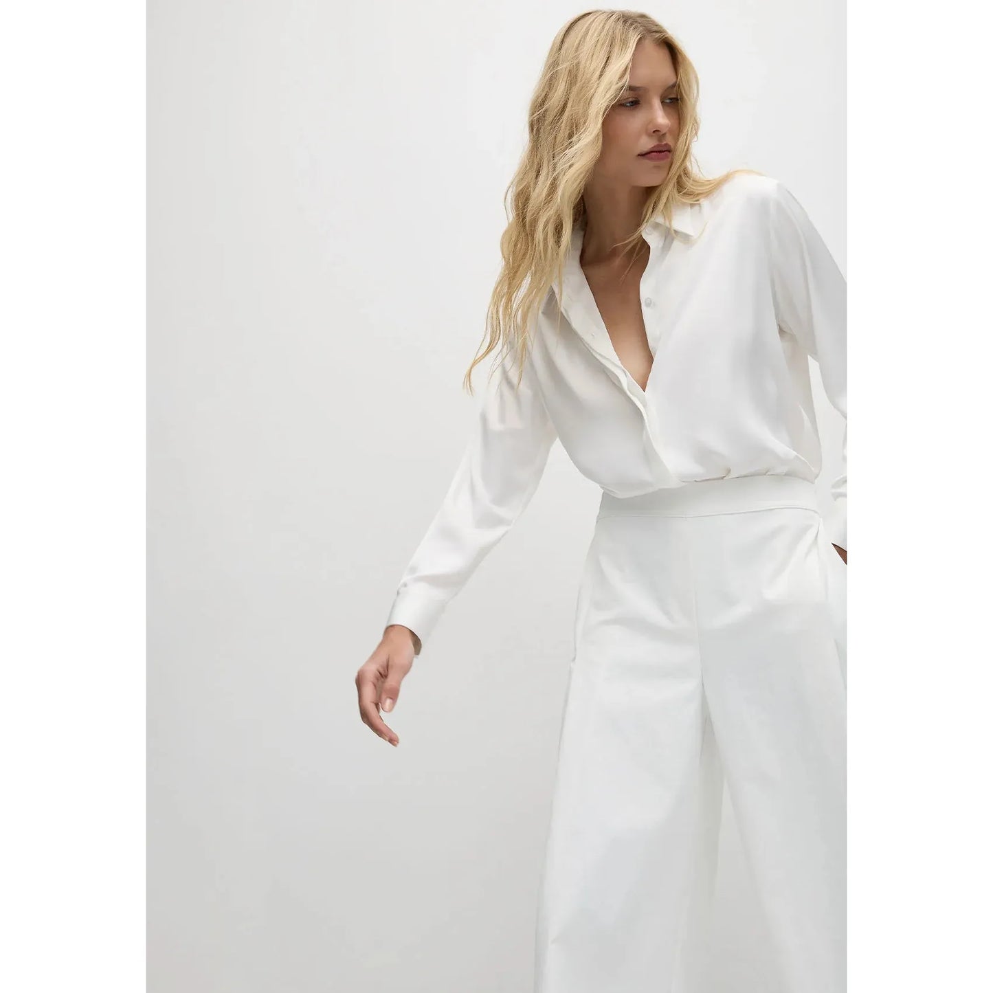 Mela Purdie Soft Shirt Stretch Gloss - Ivory