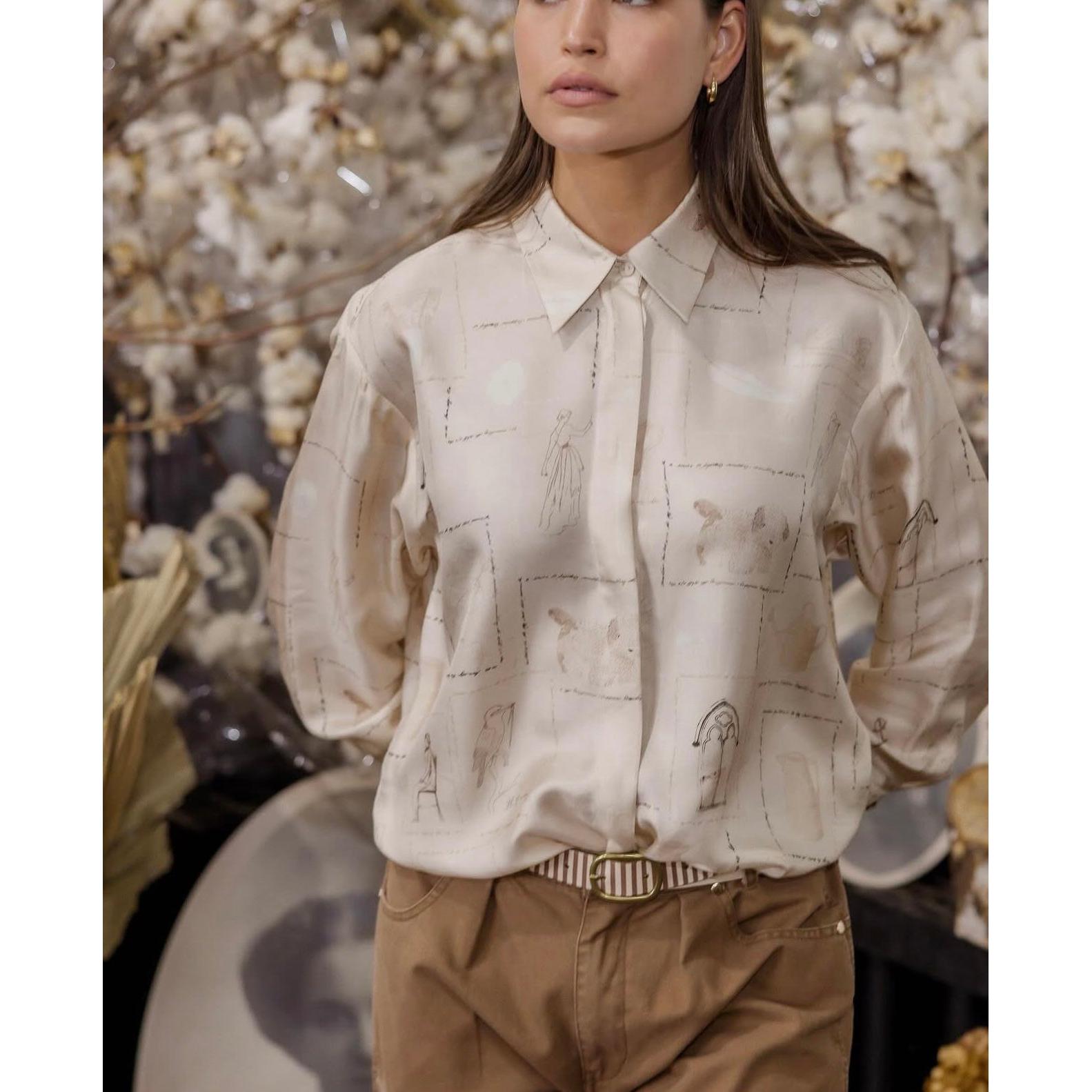 Circular By Maud Dainty Shirt - Doodles Print