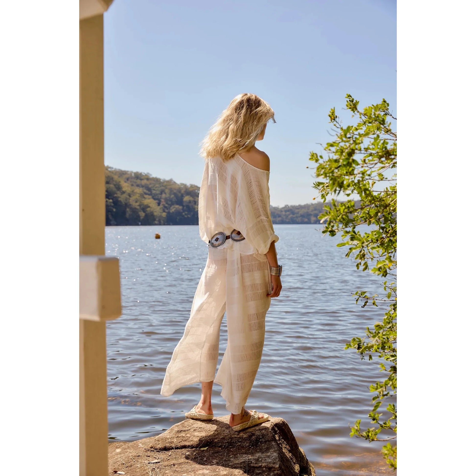 Estilo Emporio Pistice Top - Tela Atene Panna  Estilo Pisces Boutique