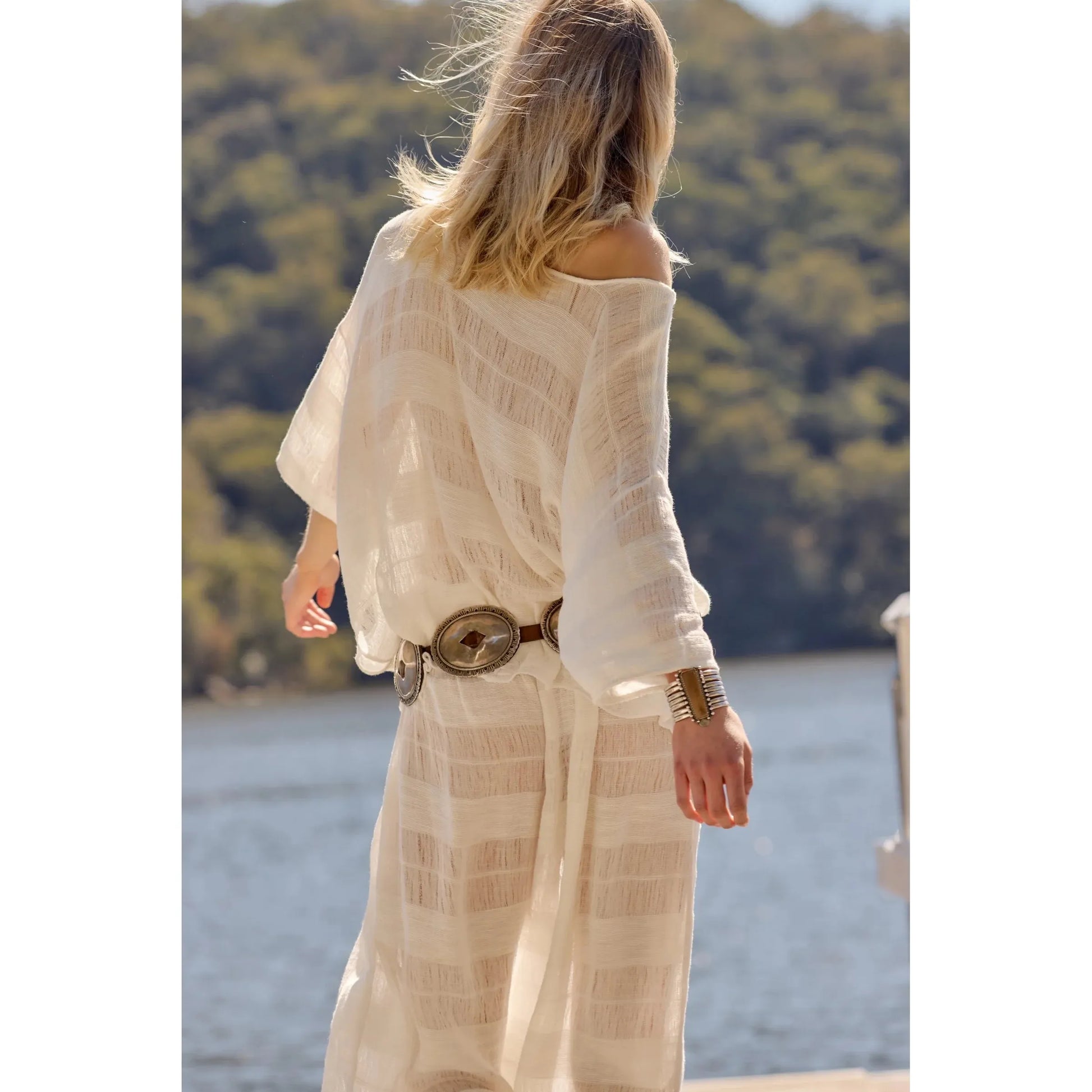 Estilo Emporio Pistice Top - Tela Atene Panna  Estilo Pisces Boutique