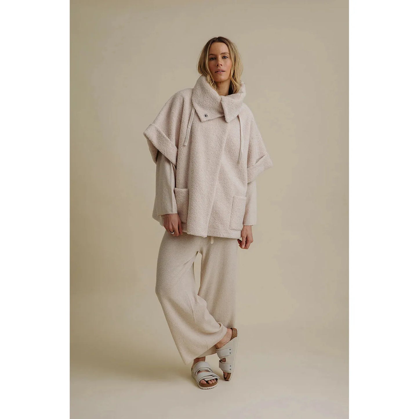 Talamaya Sherpa Cuddle Coat - Nougat
