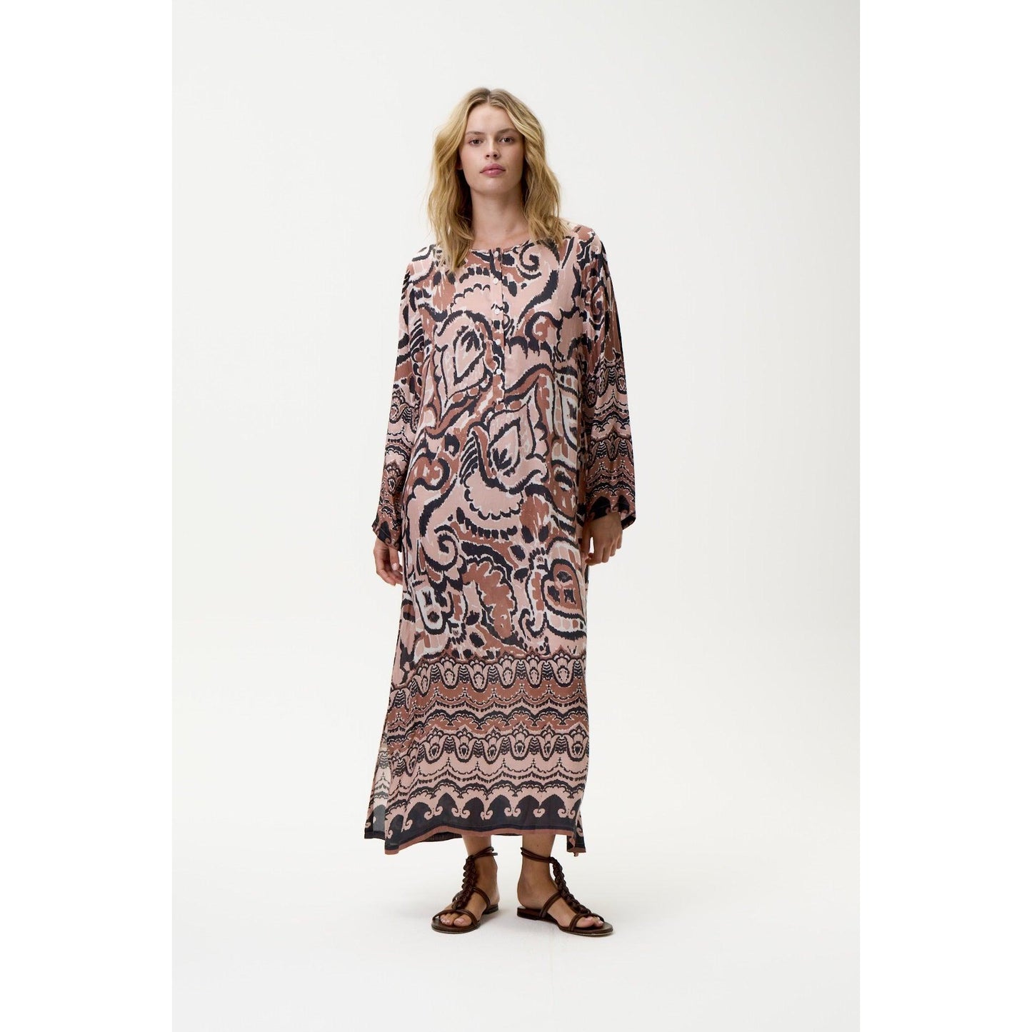 One Season Llew Maxi-Valencia-Cupro-Mocha One Season Pisces Boutique