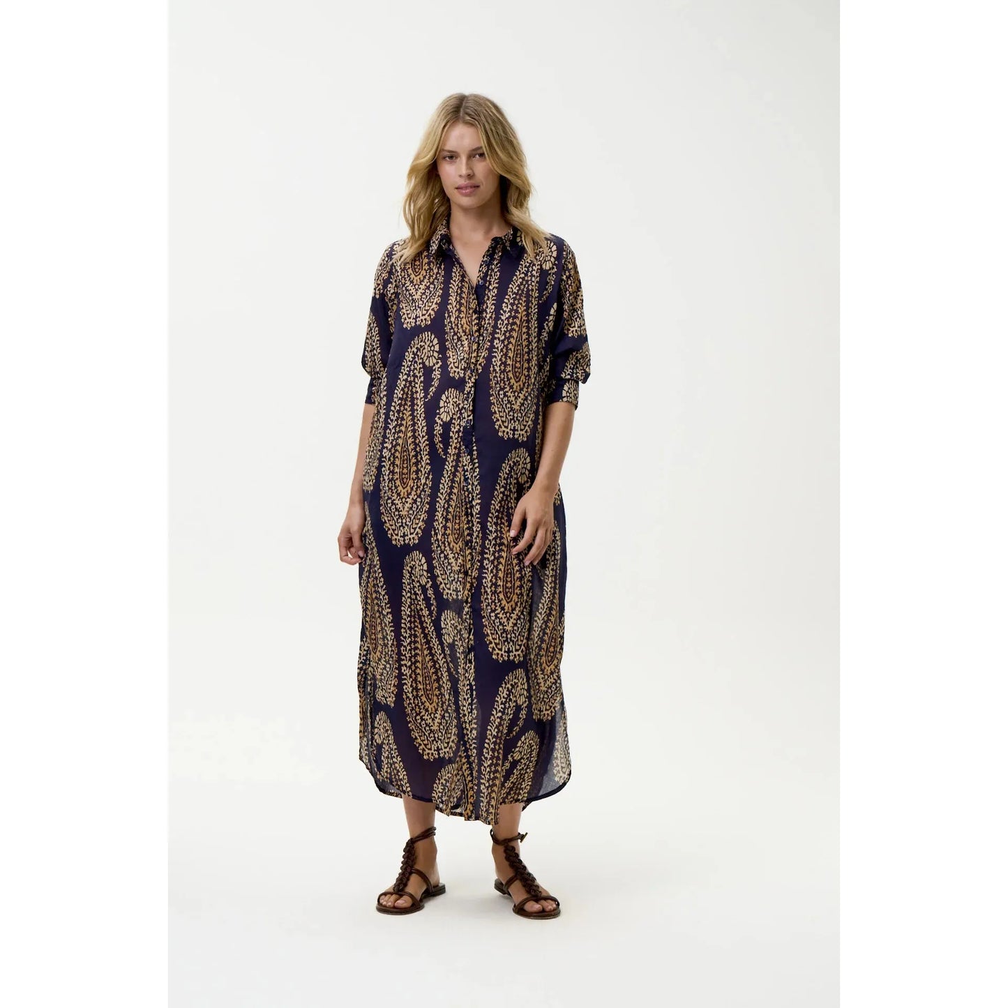 One Season Daisy - Provence - Cotton - Navy Paisley