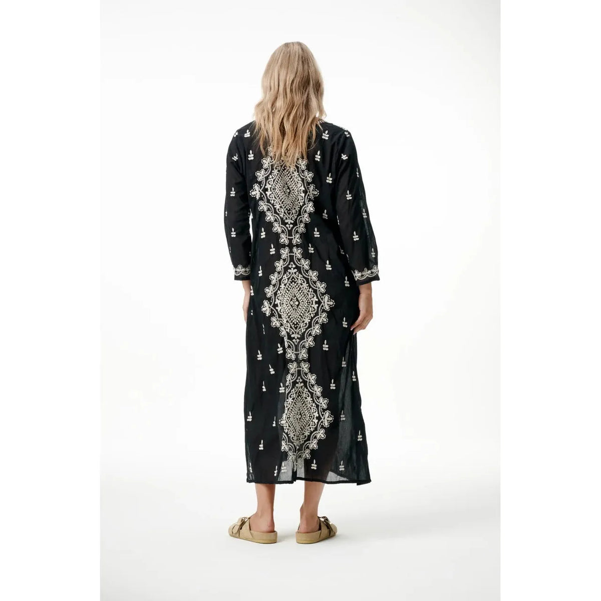 One Season Long Goa Embroidery - Black / Creme One Season Pisces Boutique