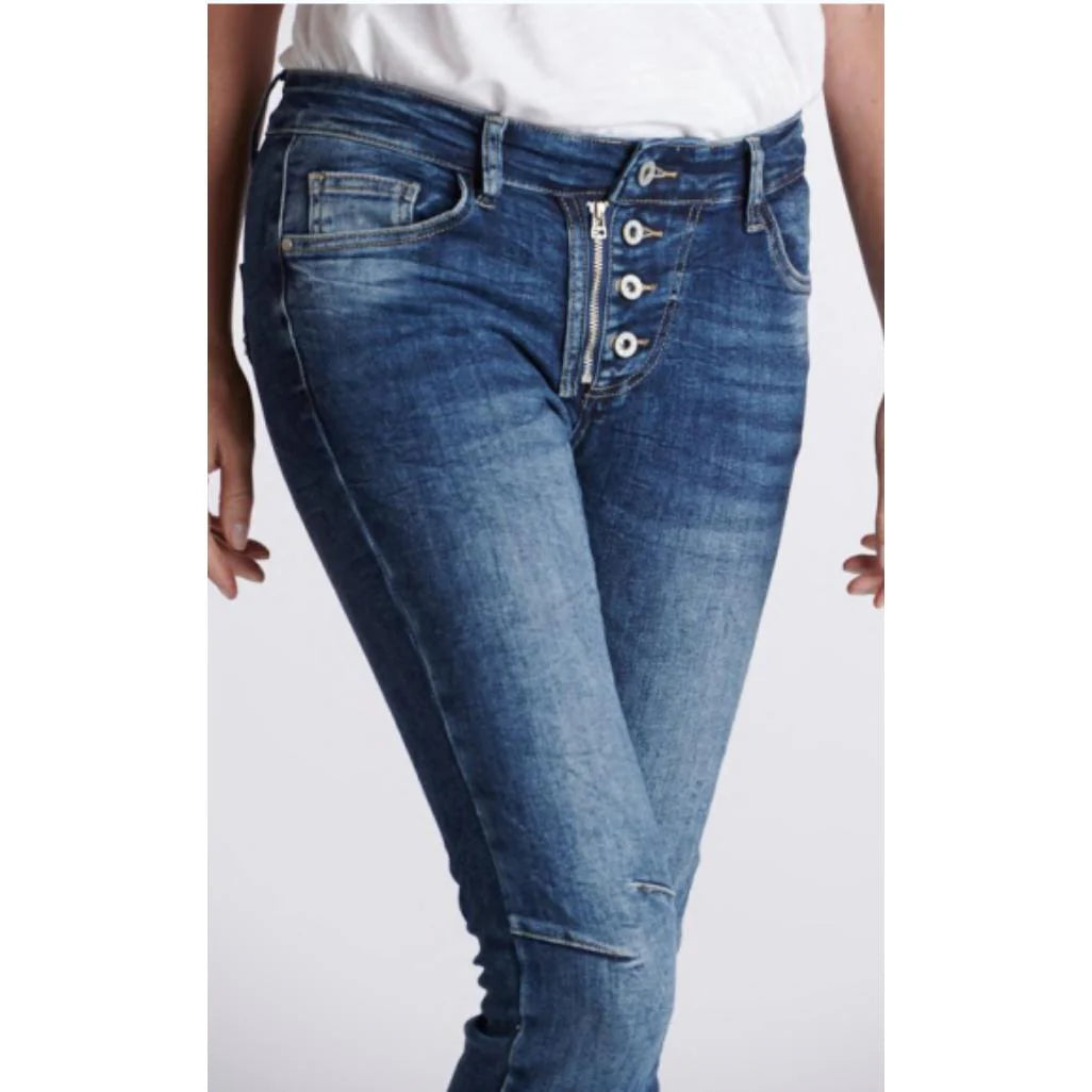 Italian Star Zip / Button Jean