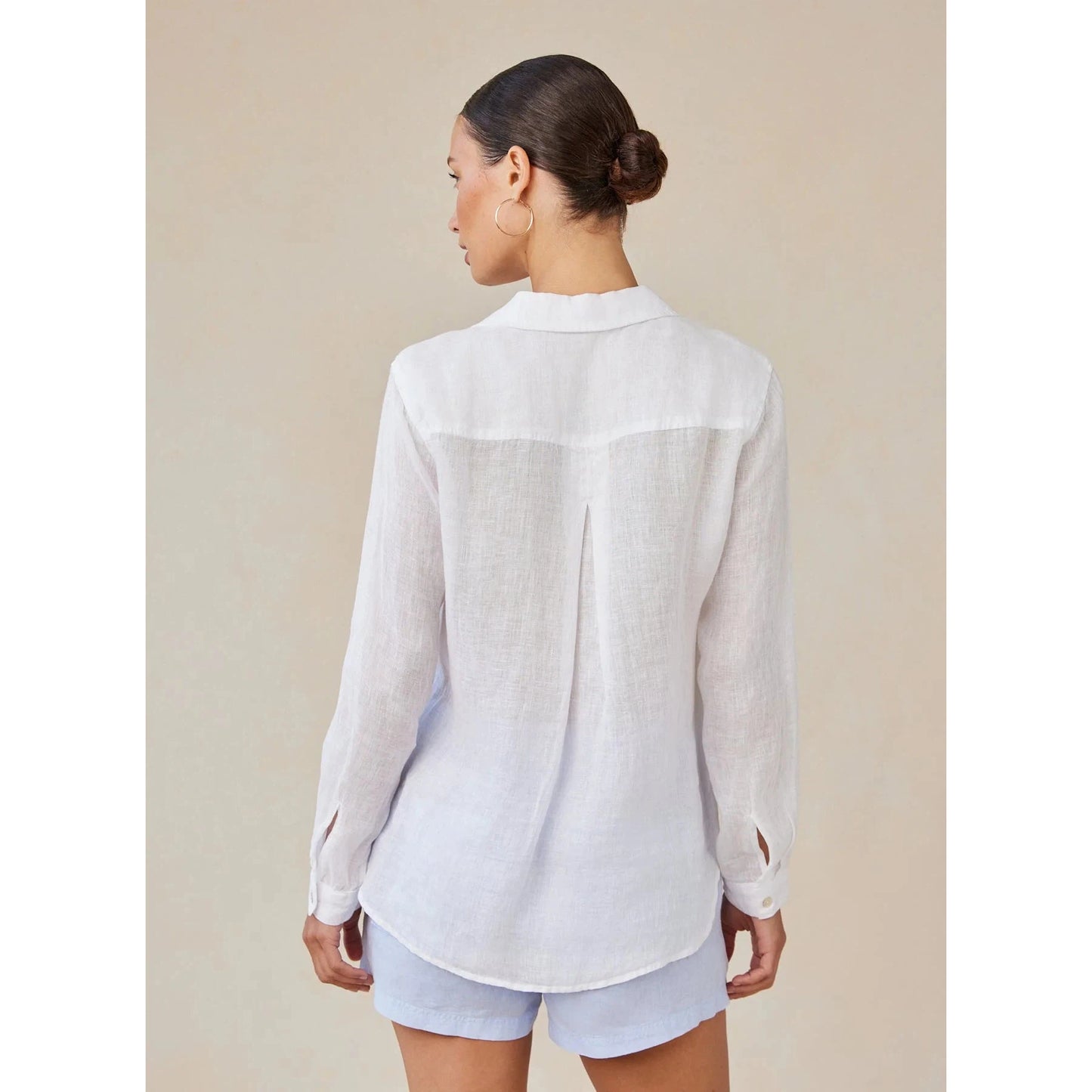 Bella Dahl Pocket Button Down - White