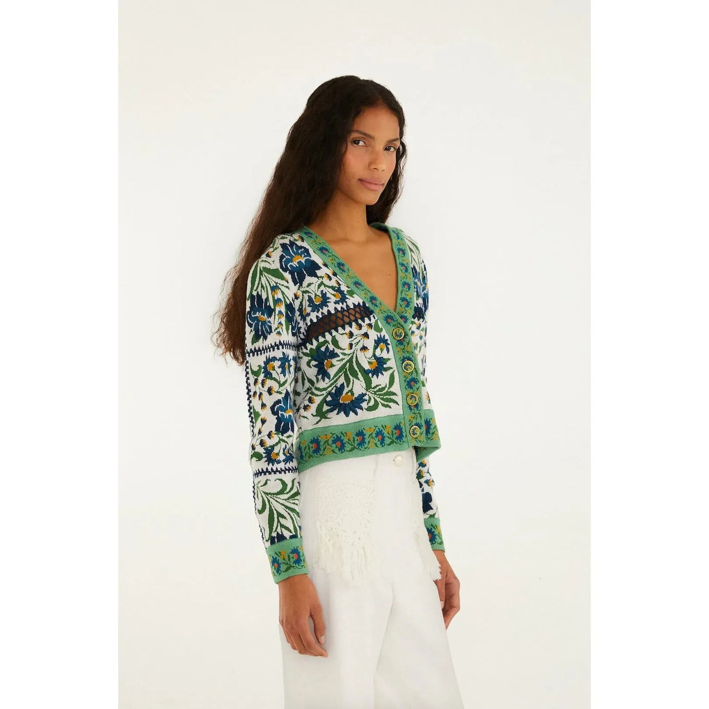 Farm Rio Manoela Knit Cardigan - Off White Farm Rio Pisces Boutique