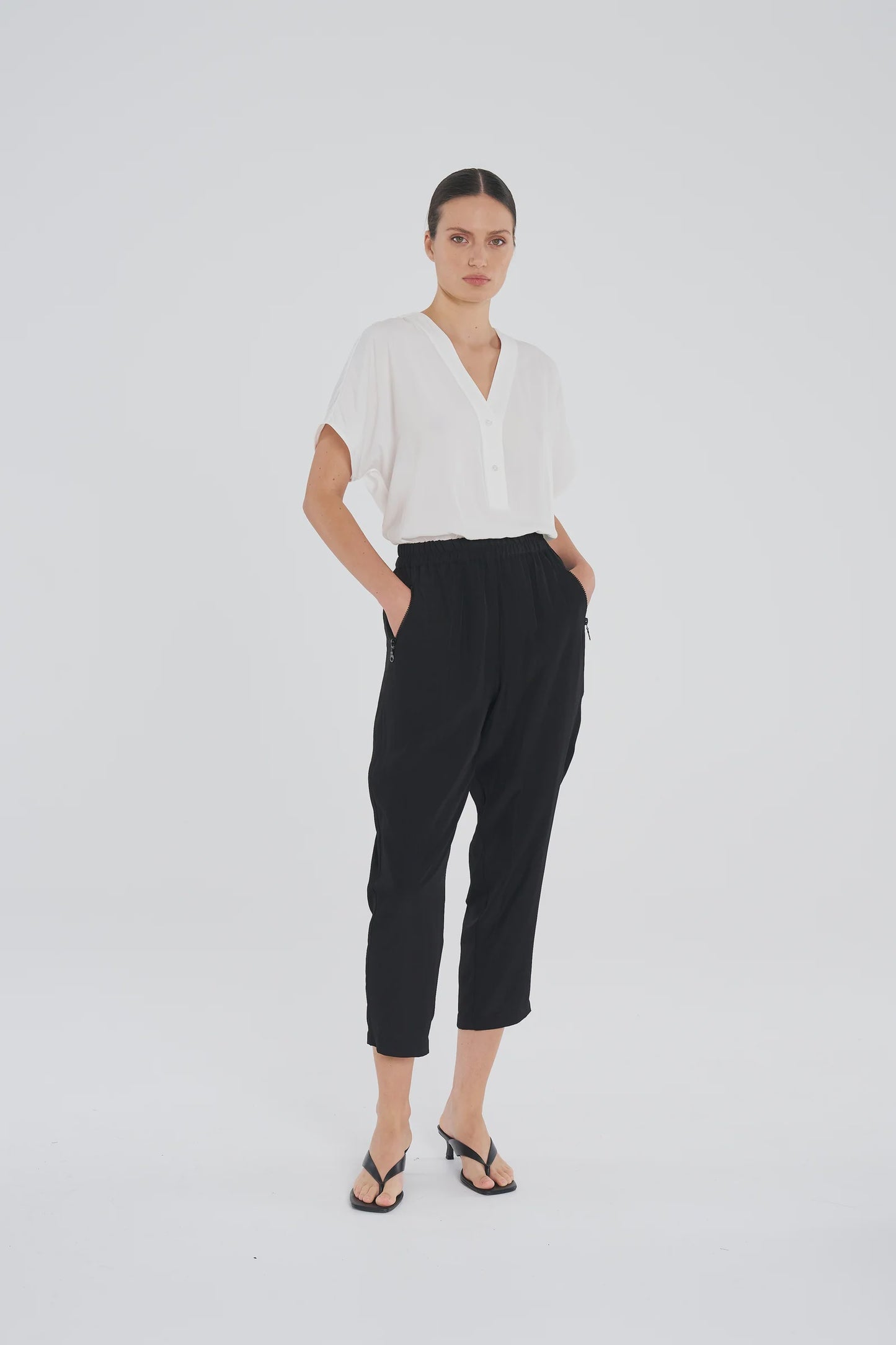 Mela Purdie Soft Zip Pant - Black