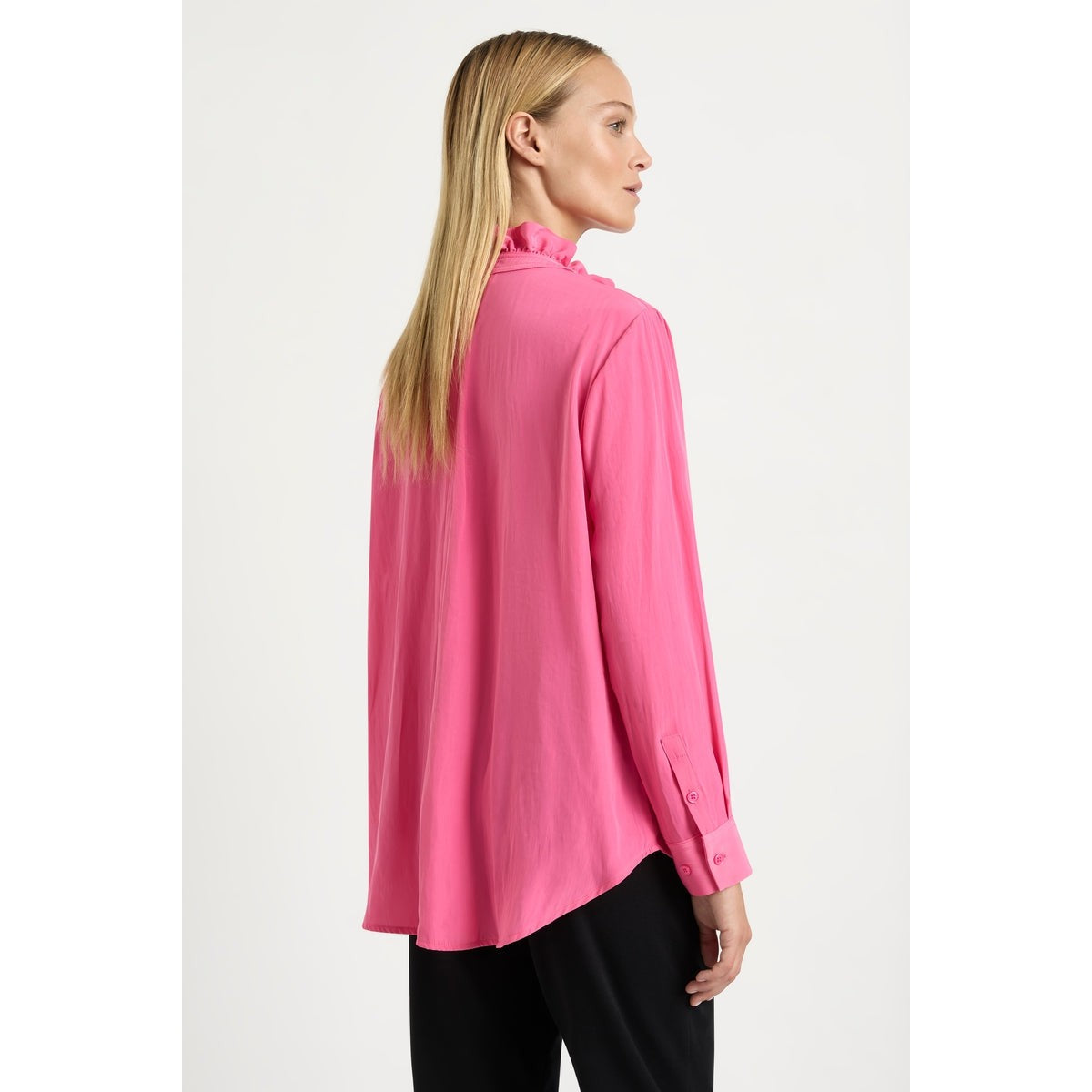 Mela Purdie Frill Neck Blouse - Flambe