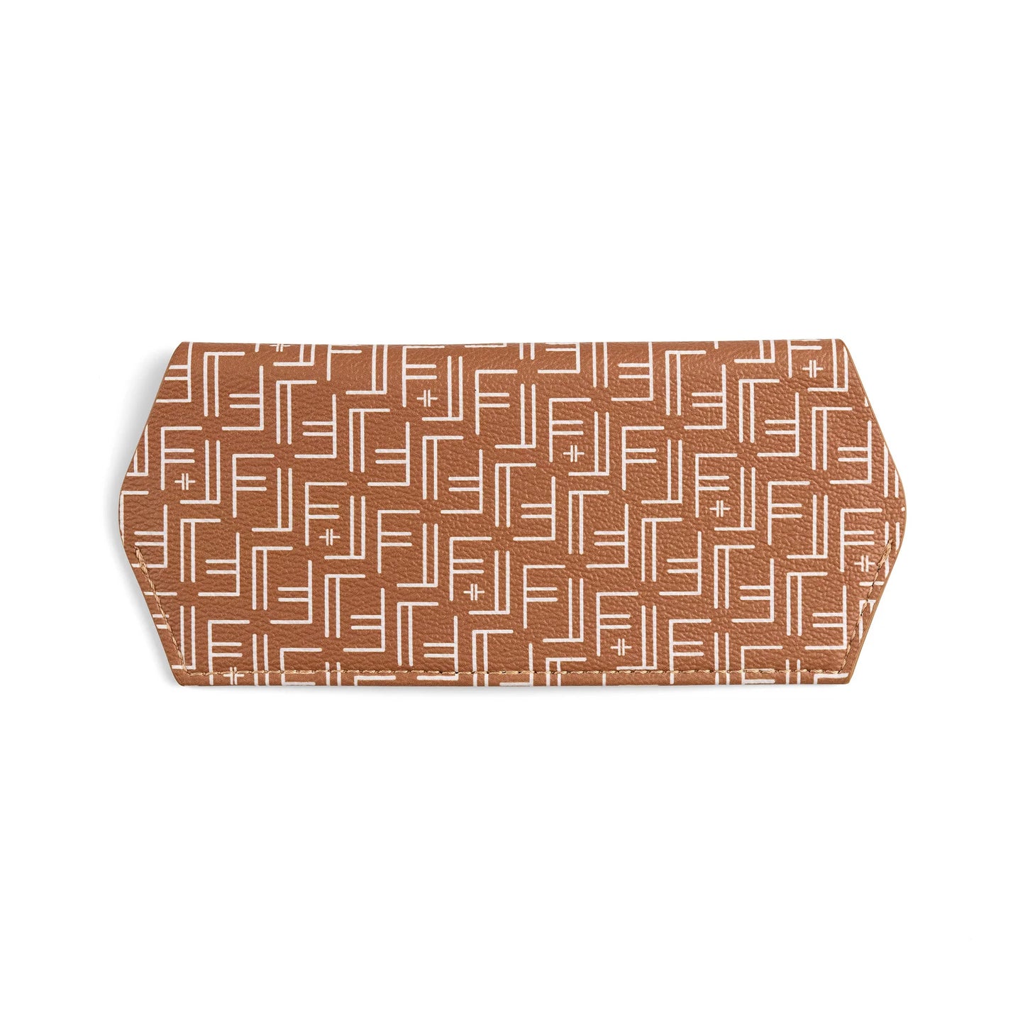 Fox and Leo Glasses Case - Vegan tan Print