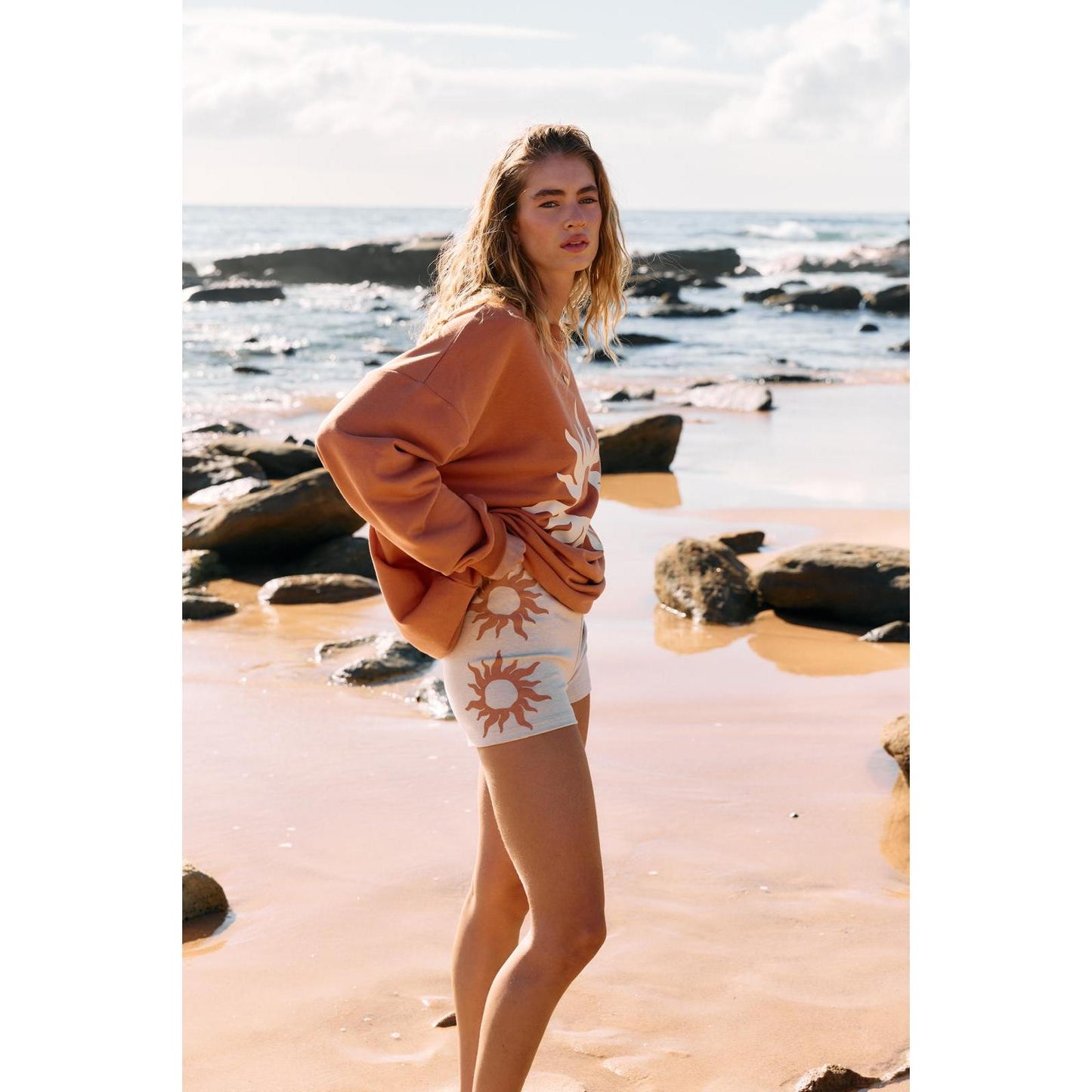 Indigo & Wolfe Rust Sun Jumper Indigo & Wolfe Pisces Boutique