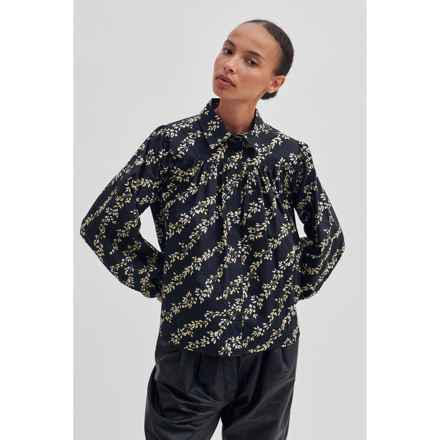 Second Female Kalmia Shirt - Black
