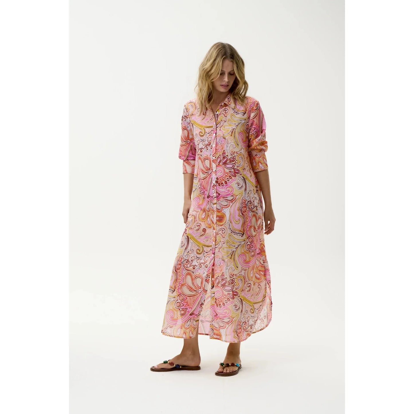One Season Daisy-Muscat-Cotton-Multi Swirl