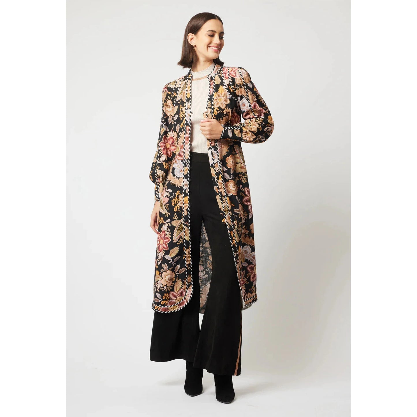 Once Was Nova Linen Viscose Dress - Dragon Flower