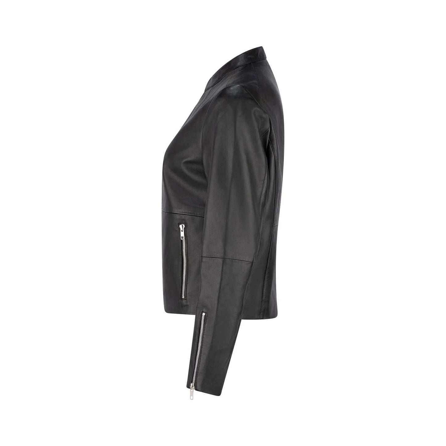 Caravan & Co Hudson Leather Bomber Jacket - Black