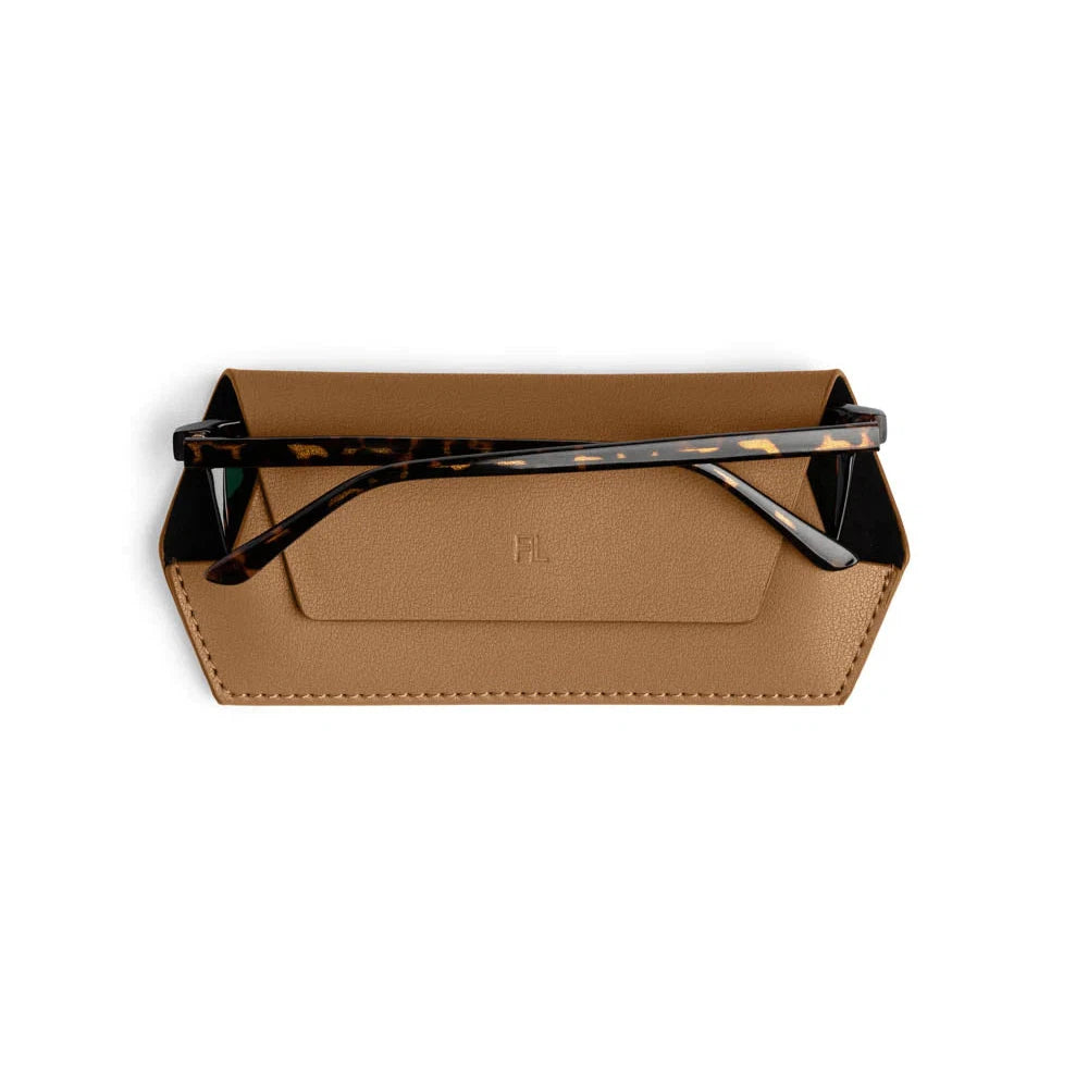 Fox and Leo Glasses Case - Tan