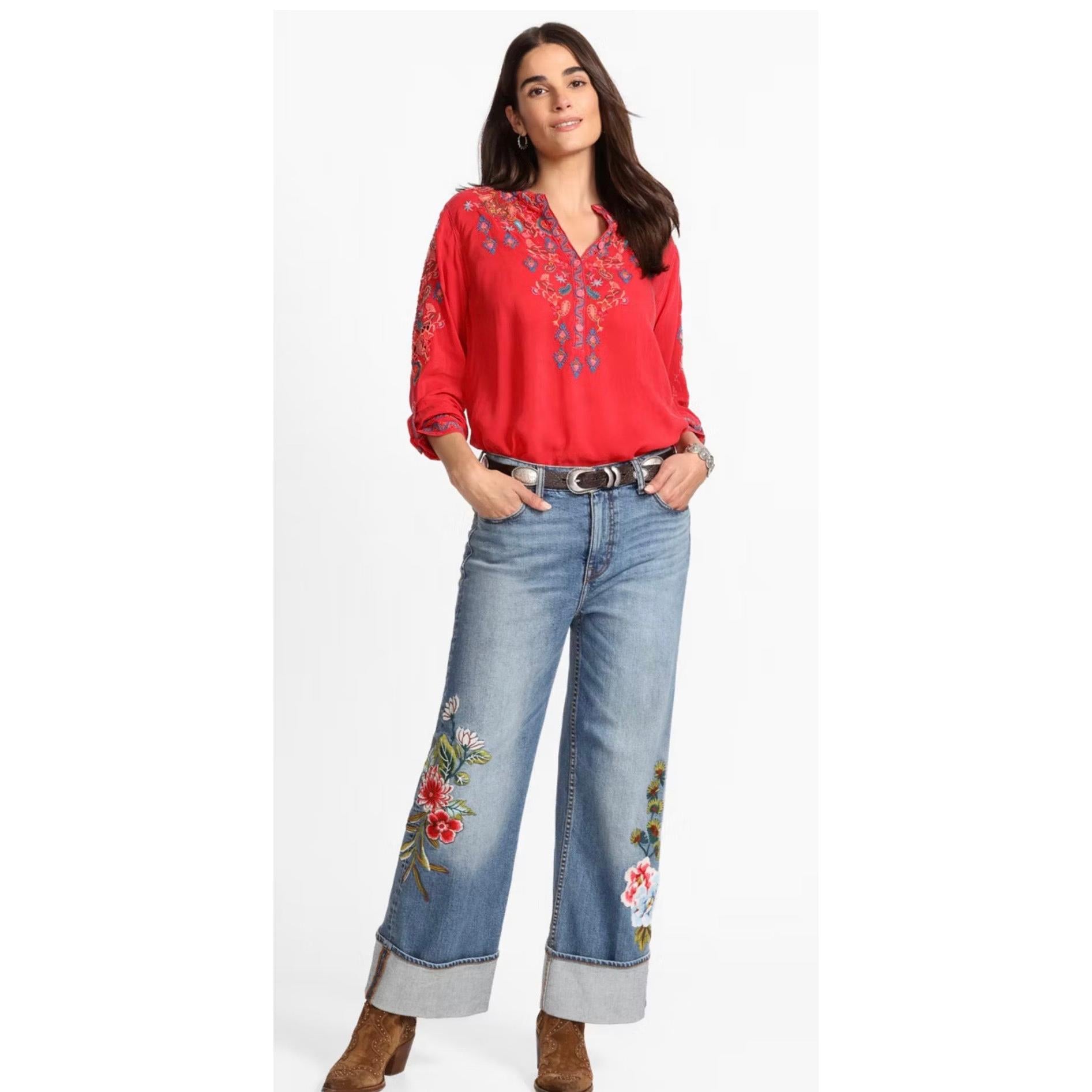 Johnny Was The Ankle Wide Leg Jean - Advestia  Johnny Was Pisces Boutique