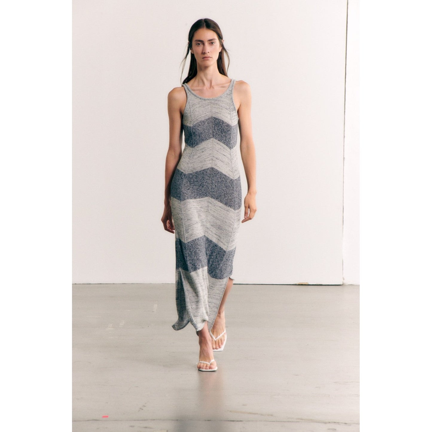 Sita Murt Degrade Knitted Midi Dress - Navy
