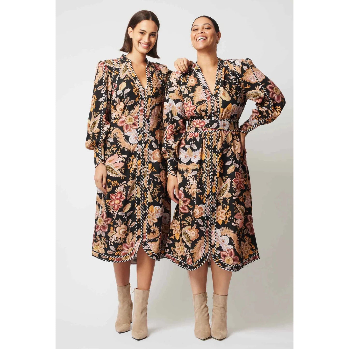 Once Was Nova Linen Viscose Dress - Dragon Flower