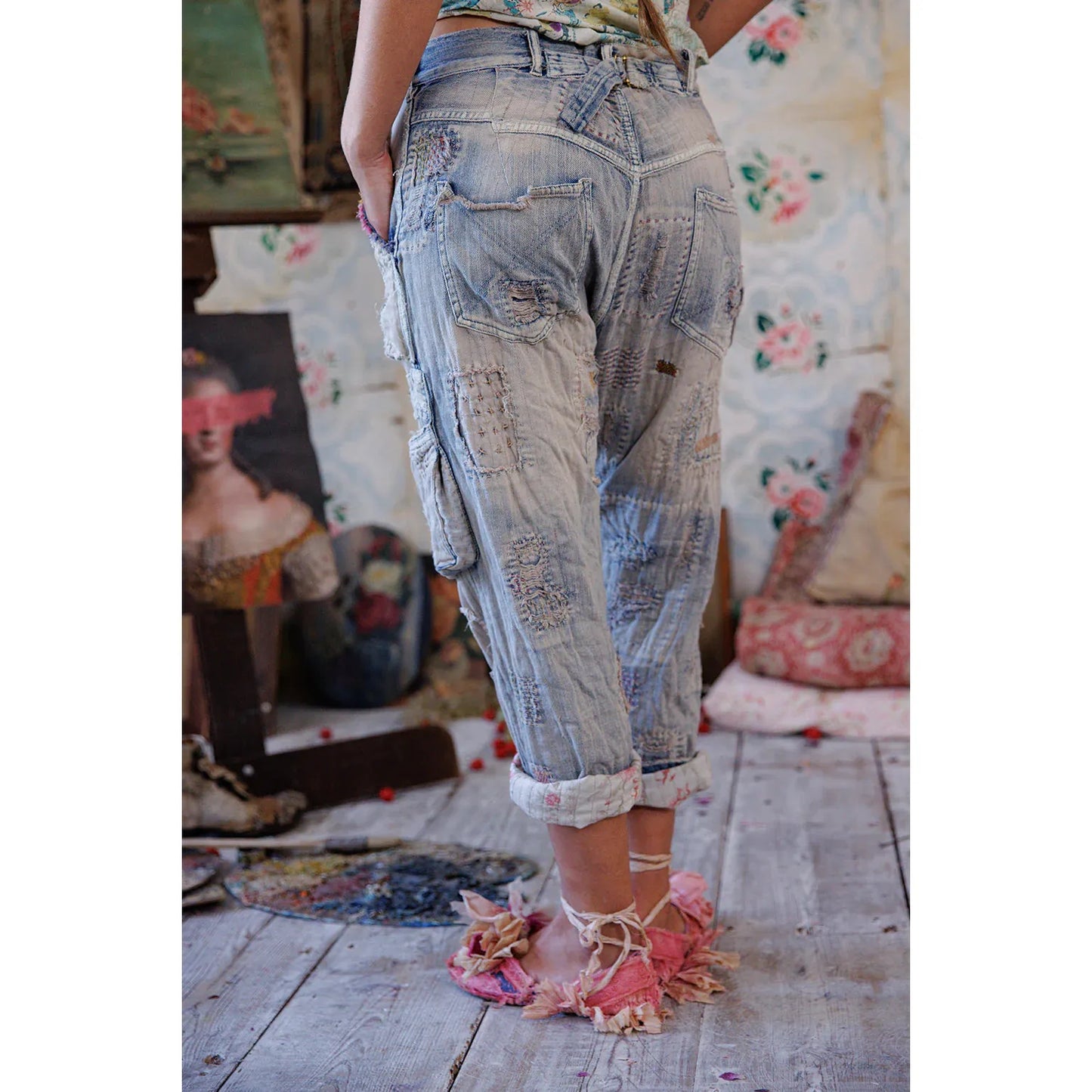 Magnolia Pearl Quilted Tatum Cargo Denims