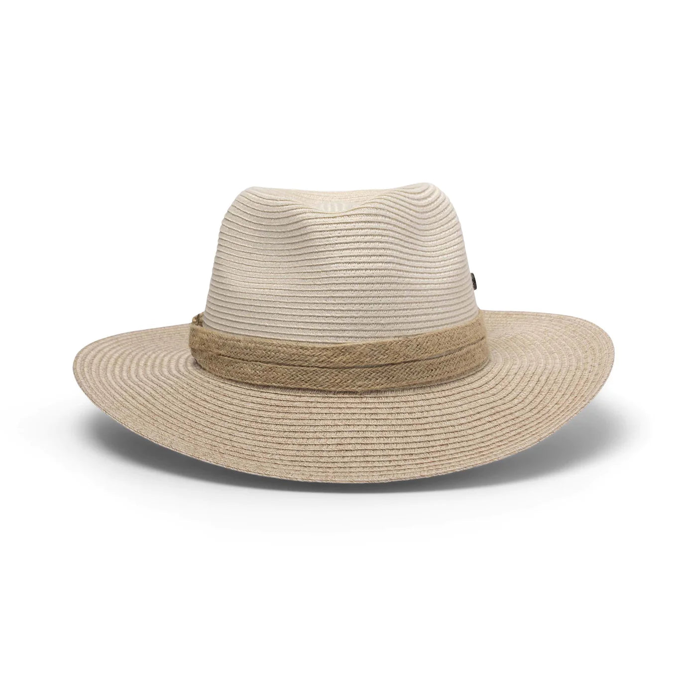 Canopy Bay Parsley Bay Fedora Hat - Ivory/ Camel