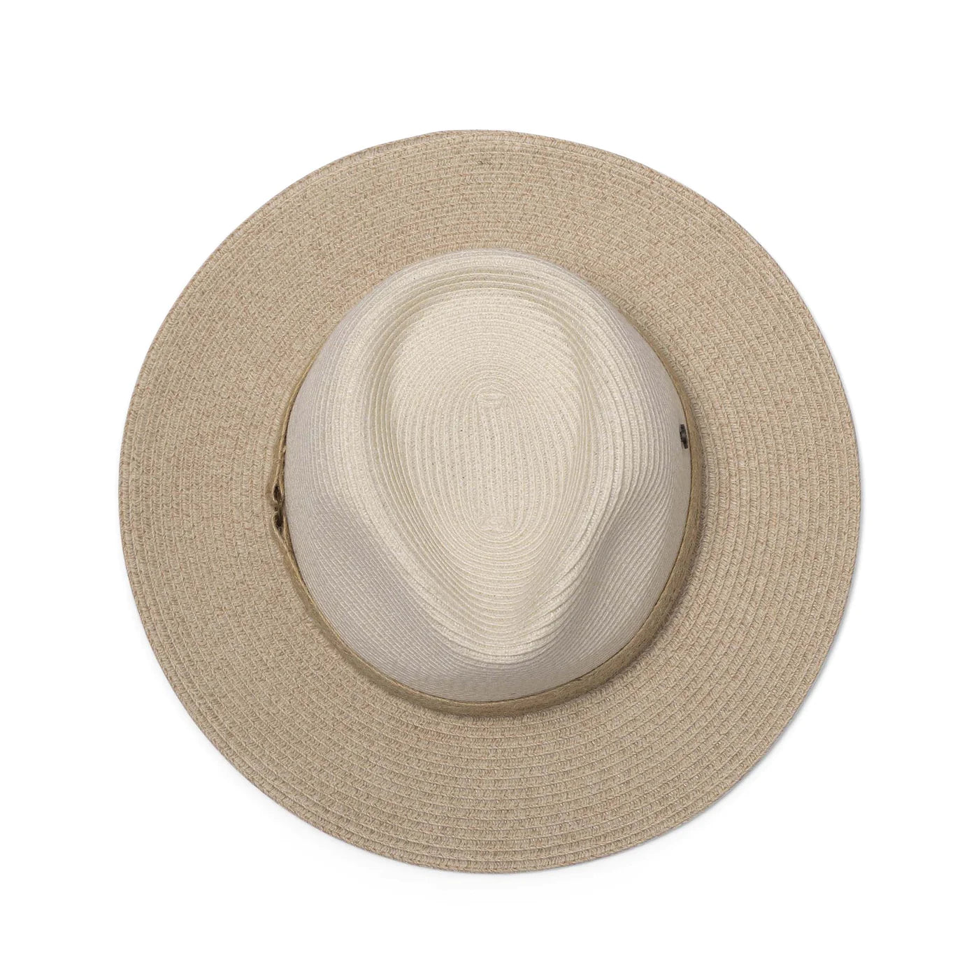 Canopy Bay Parsley Bay Fedora Hat - Ivory/ Camel