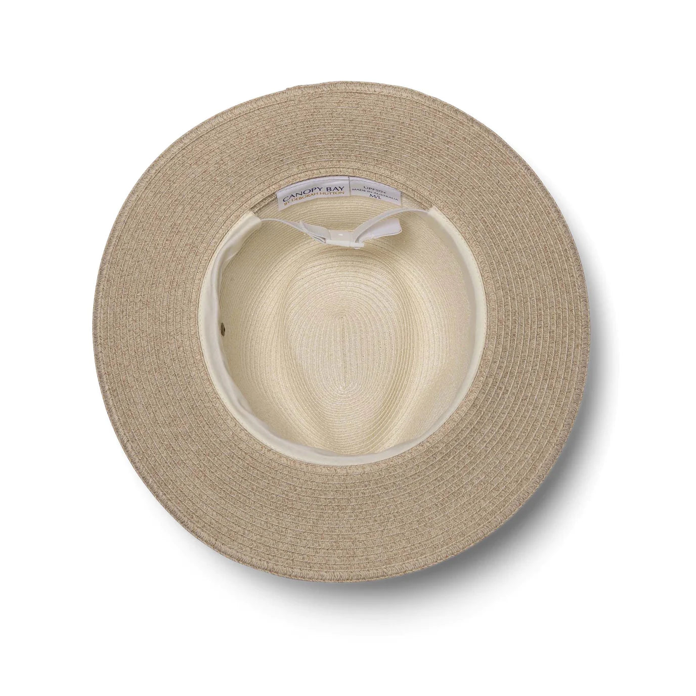Canopy Bay Parsley Bay Fedora Hat - Ivory/ Camel