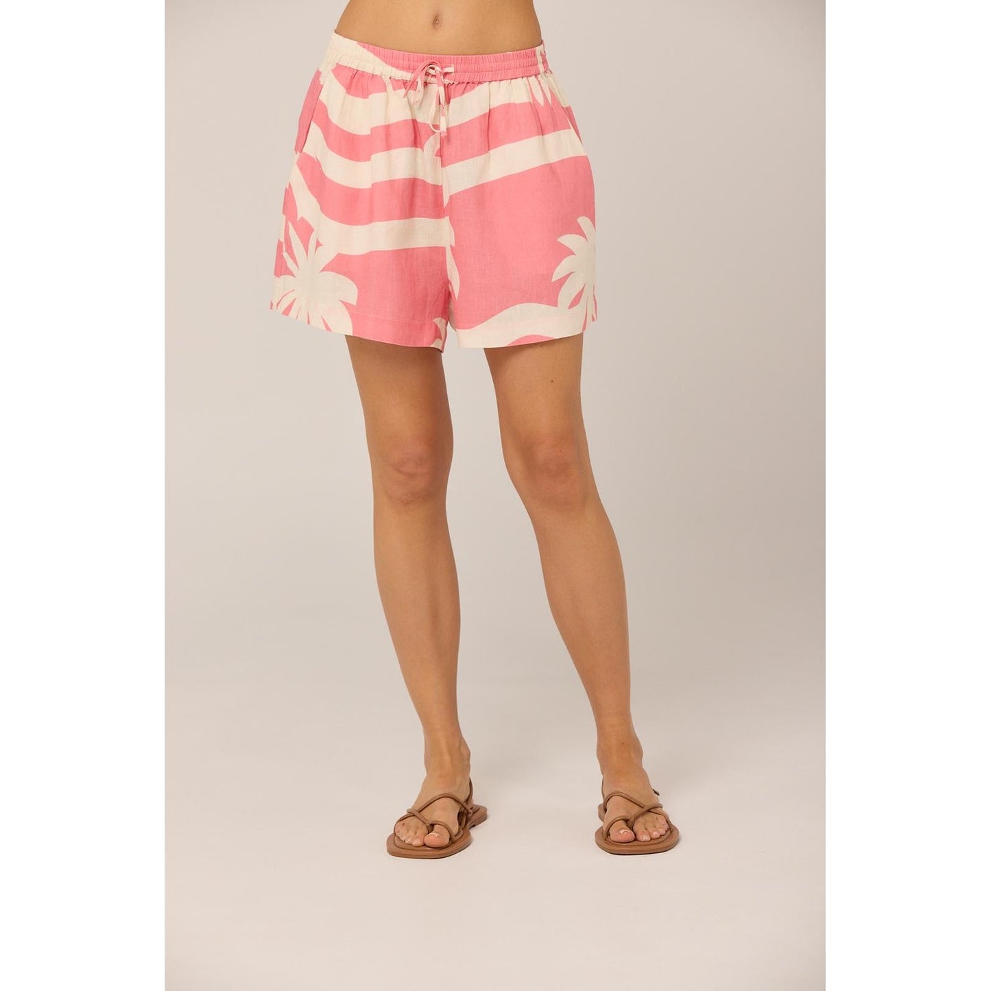 Pippa Simba Short Palma Print - Geranium