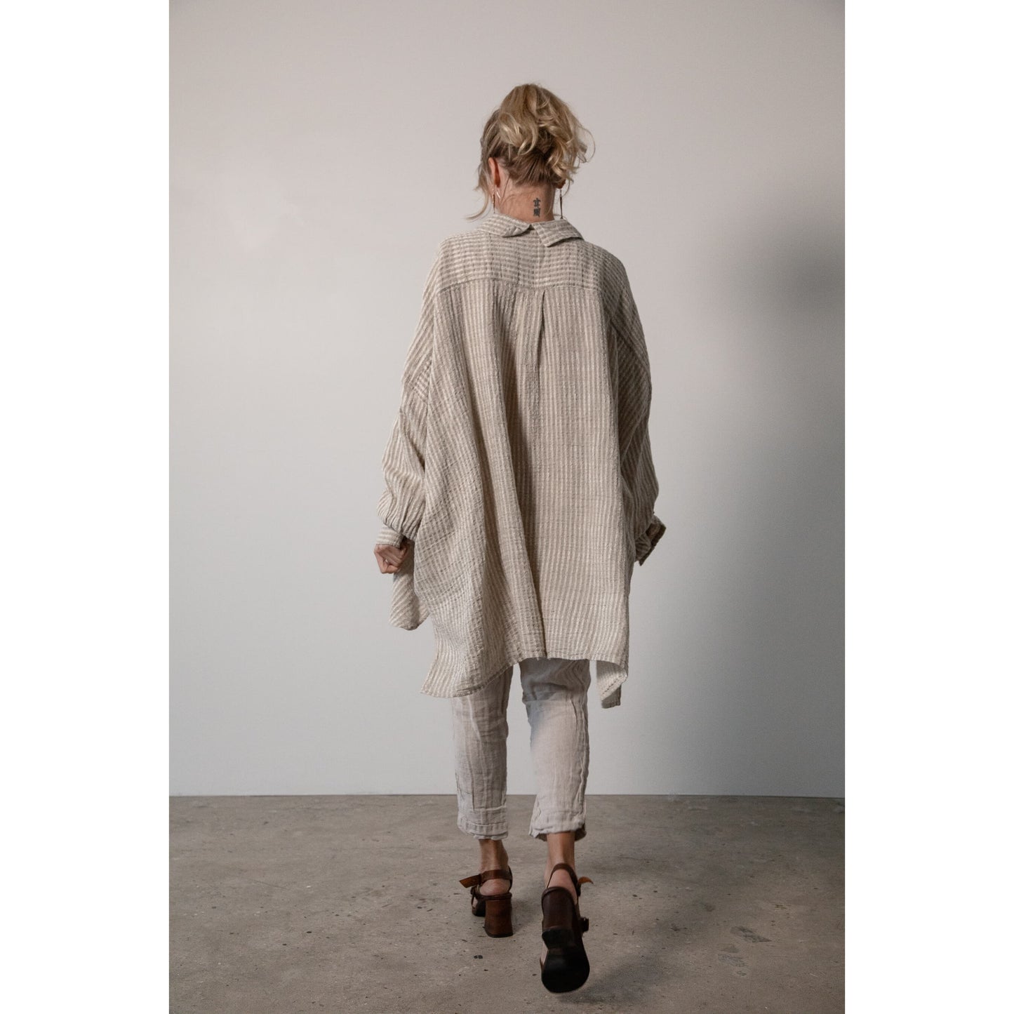 La Bottega Camicia Riccione Tela Uffizi - Naturale