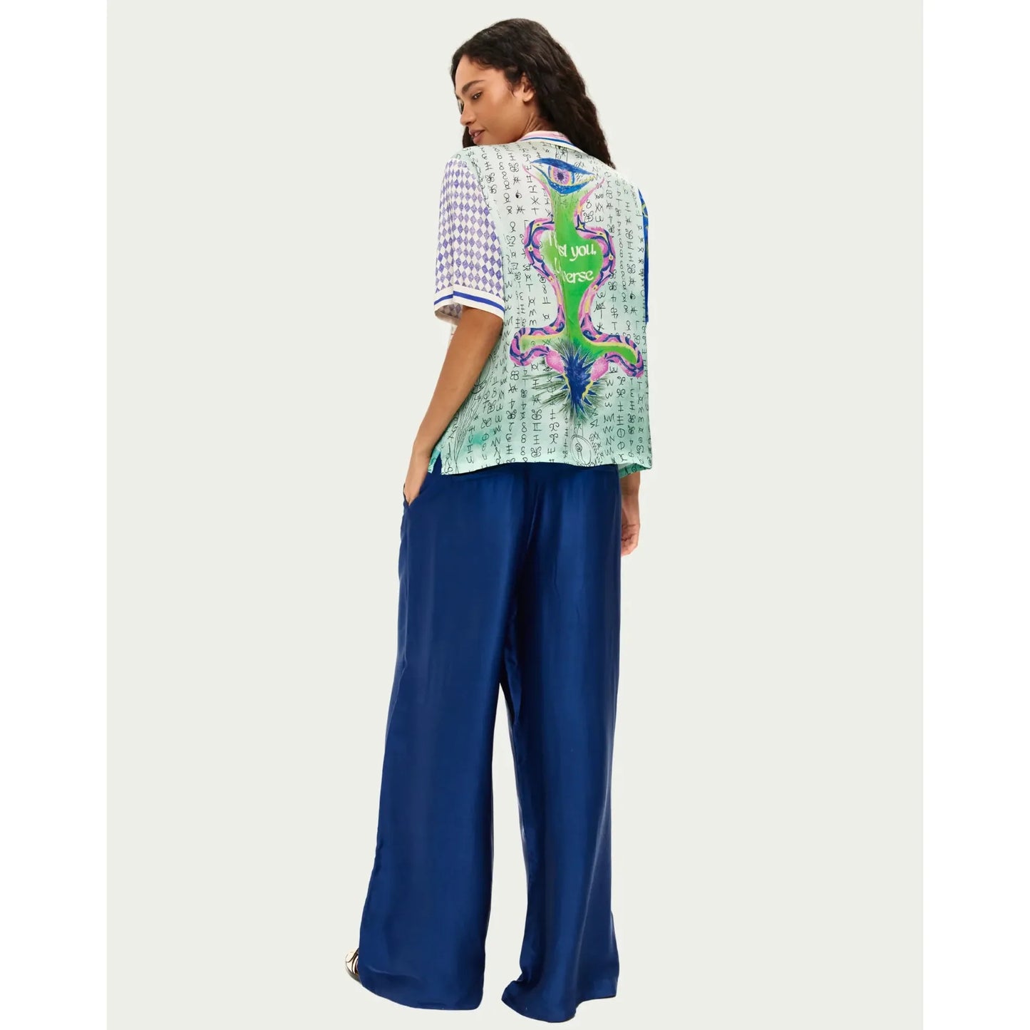 ME 369 Aya Knit Collar Shirt - Runic Whisper ME369 Pisces Boutique