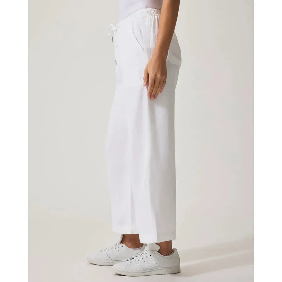 Splendid Angie Crop Wide Leg - White