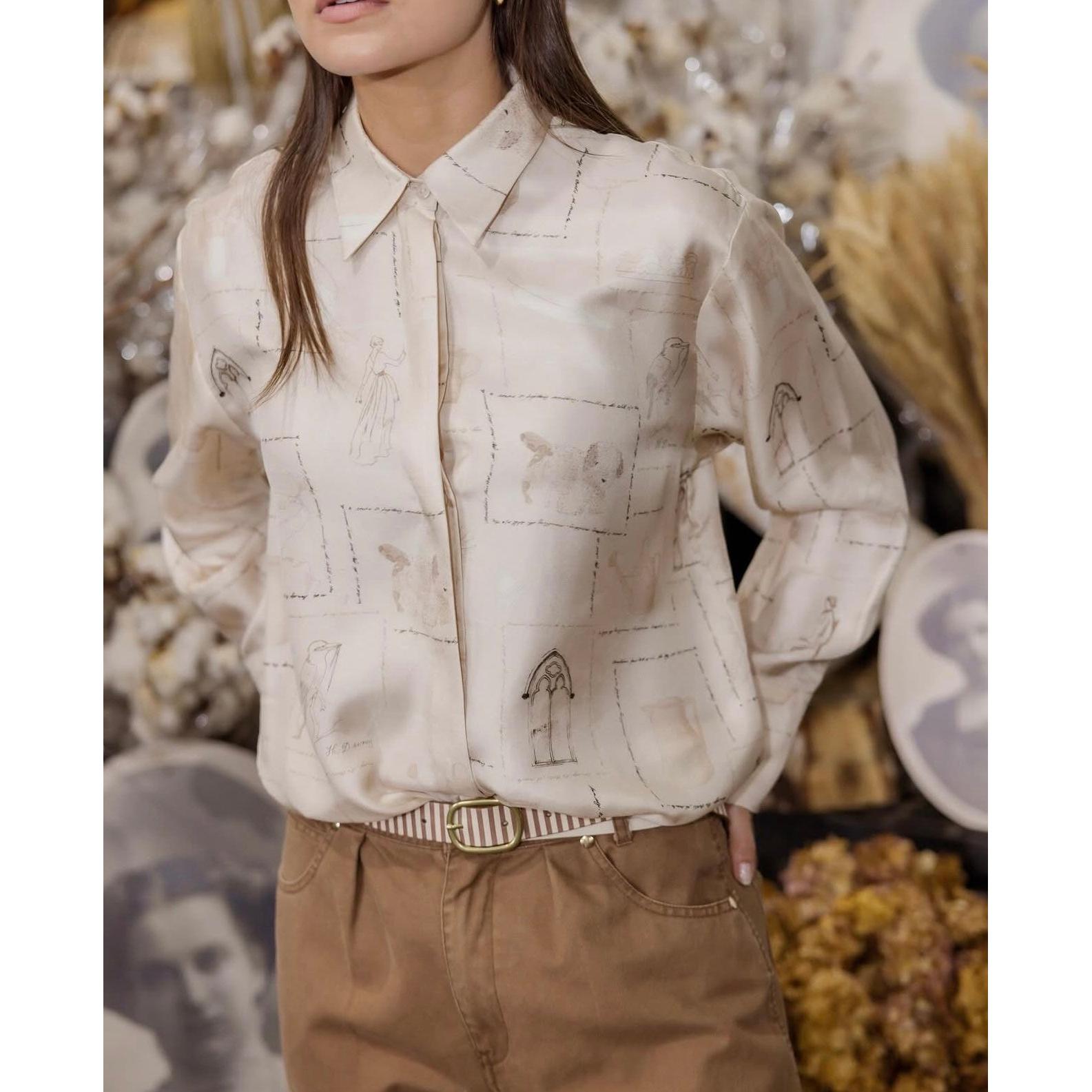 Circular By Maud Dainty Shirt - Doodles Print