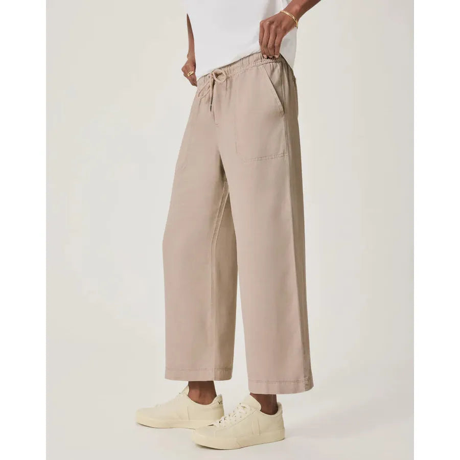 Splendid Angie Crop Wide Leg - Fawn