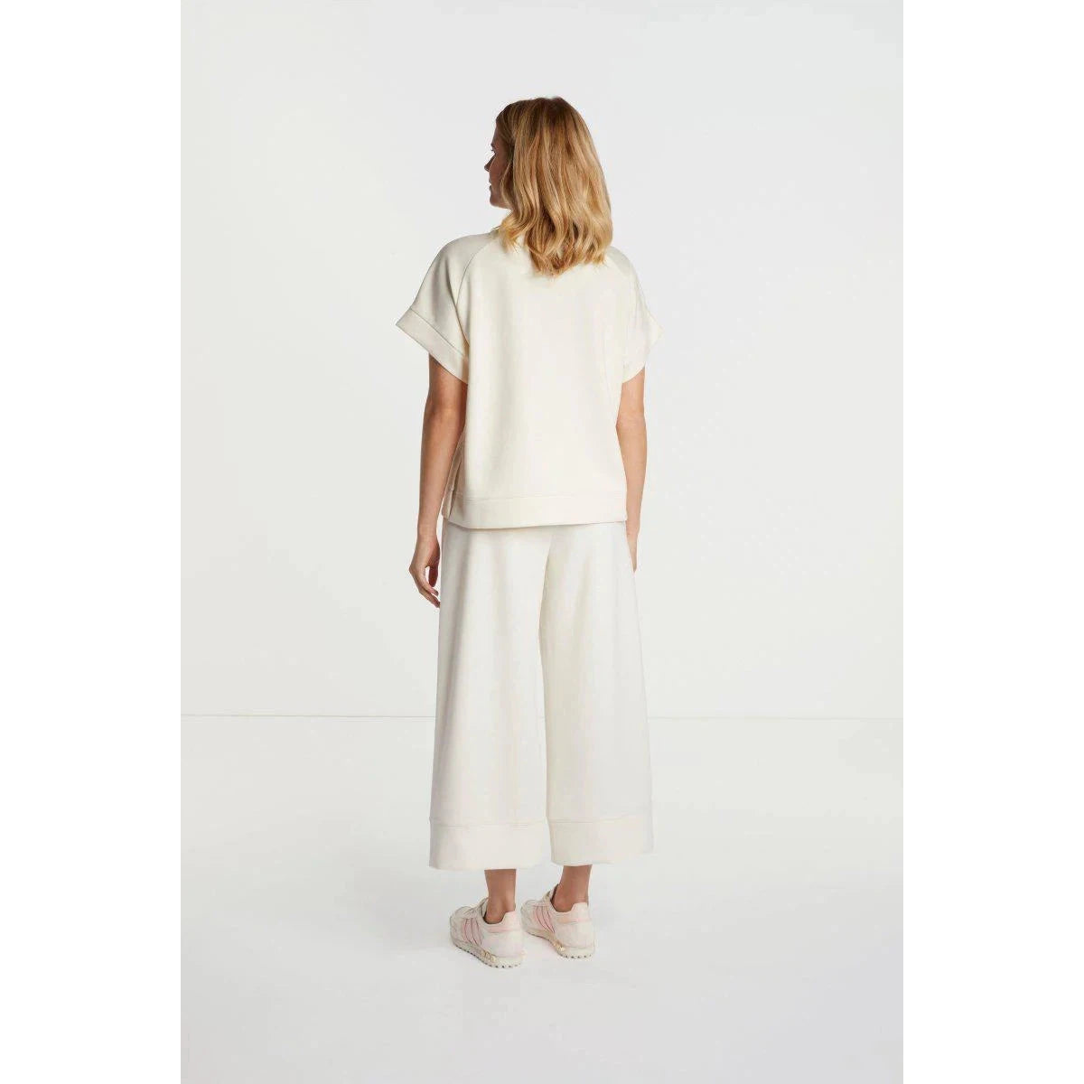 Rich & Royal Tencel Peach Culotte - Pearl white