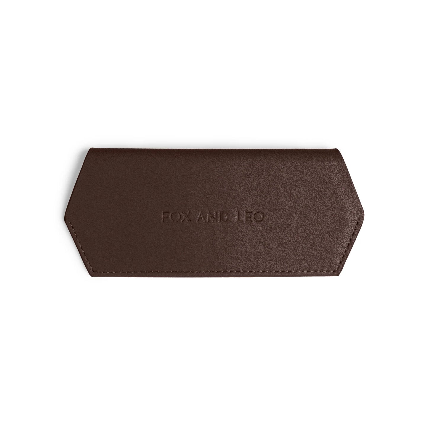 Fox and Leo Glasses Case - Chocolate