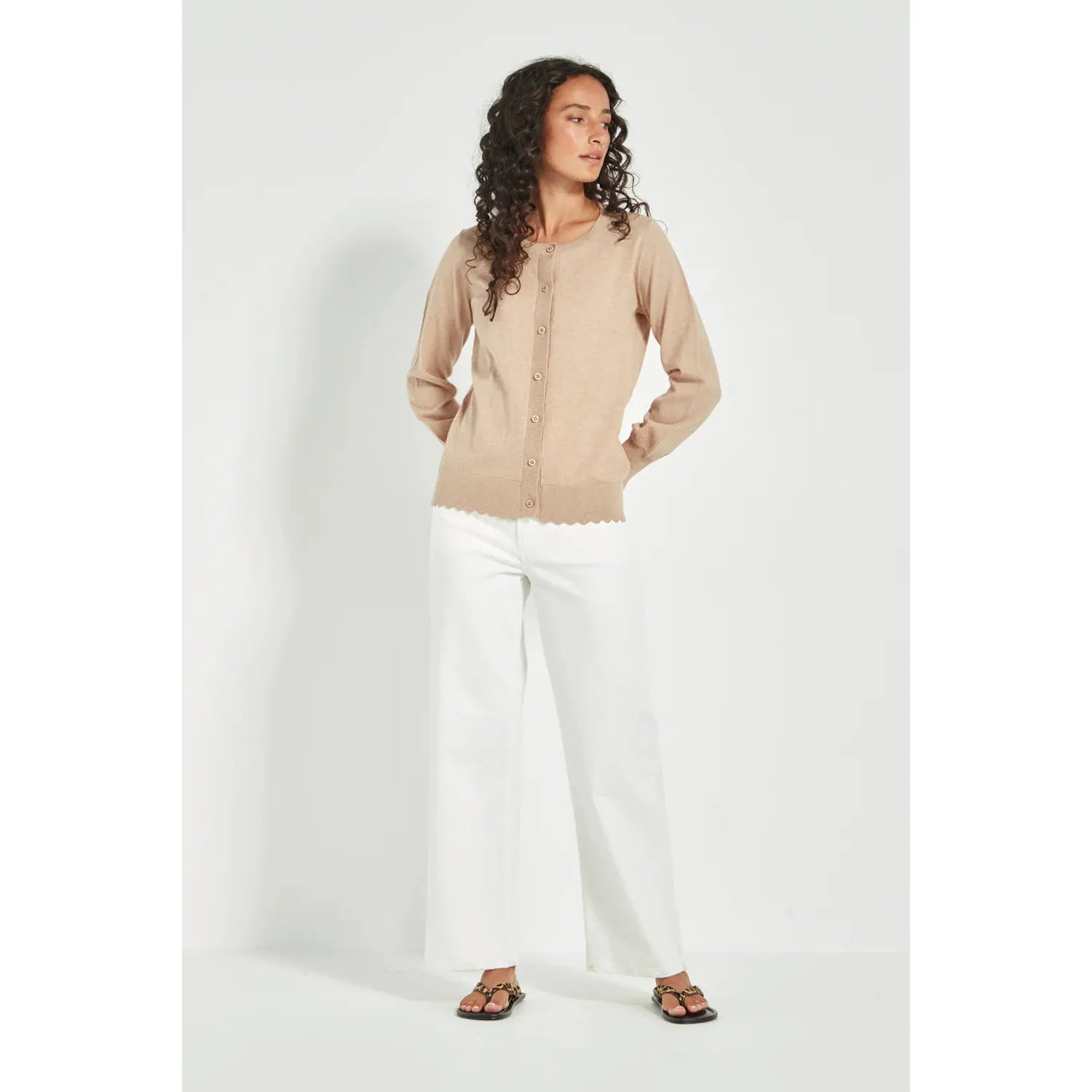 Verge Sass cardi - Biscuit  Verge Pisces Boutique