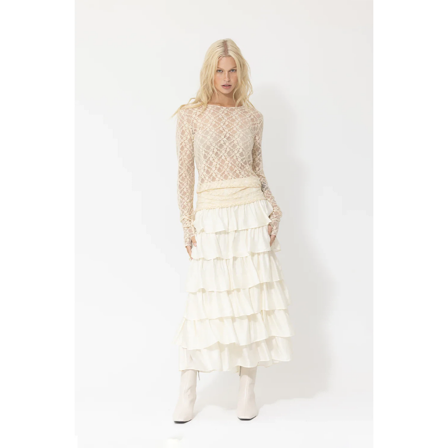 Joey Lace Top - Vanilla