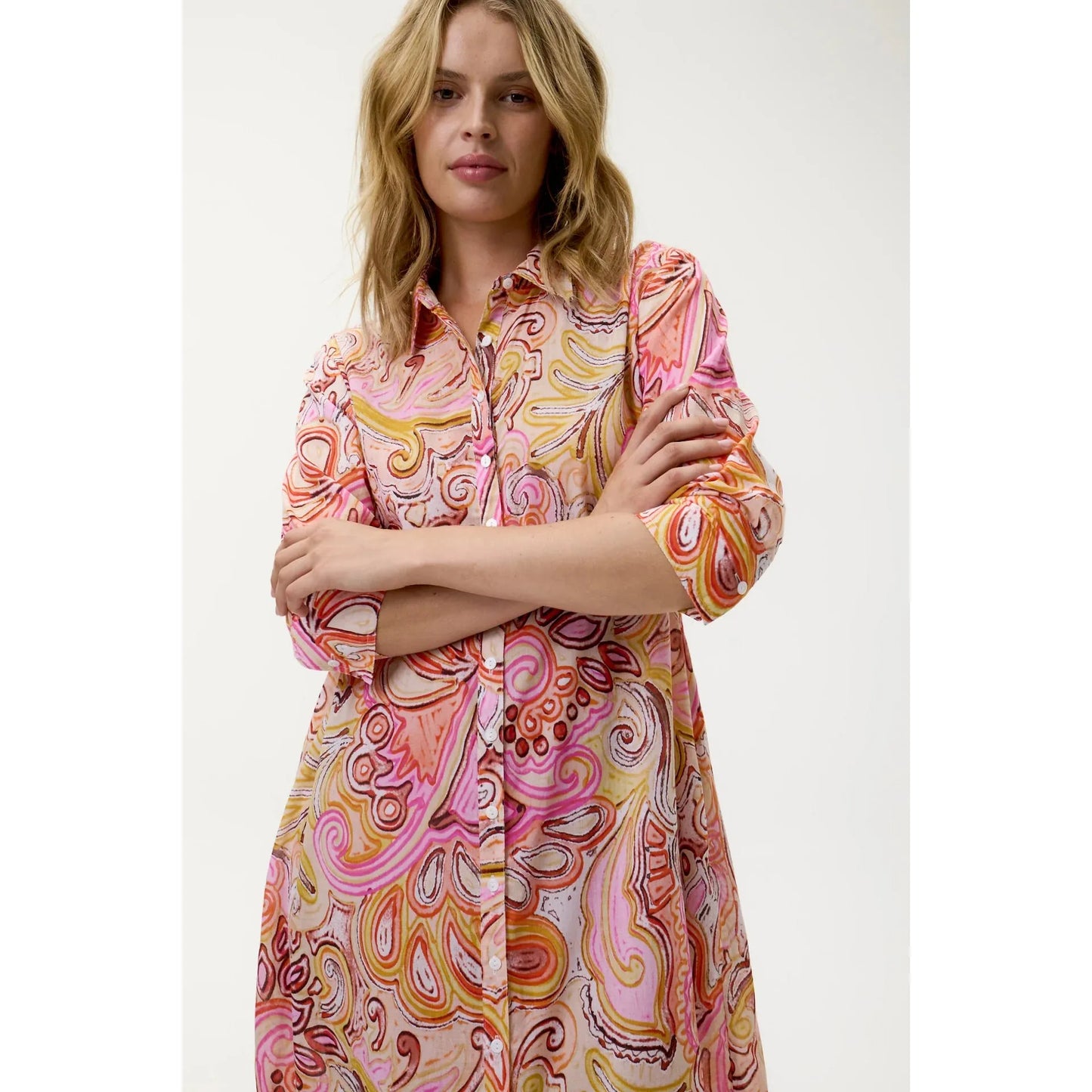 One Season Daisy-Muscat-Cotton-Multi Swirl
