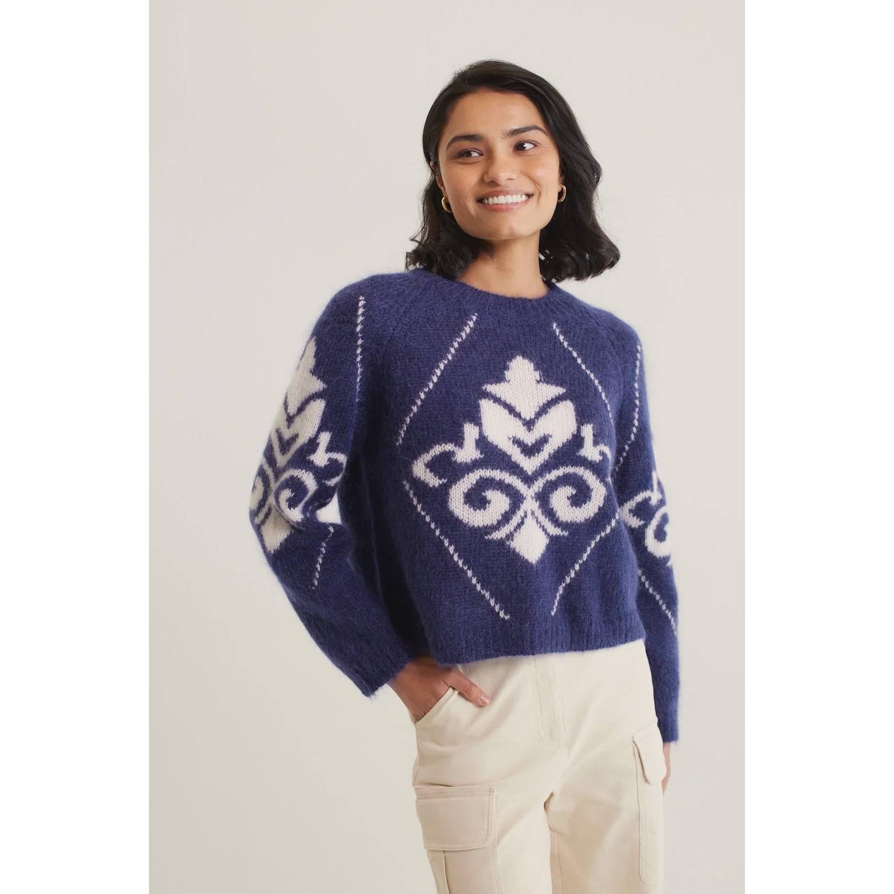 Alessandra Bleecker Sweater - Navy